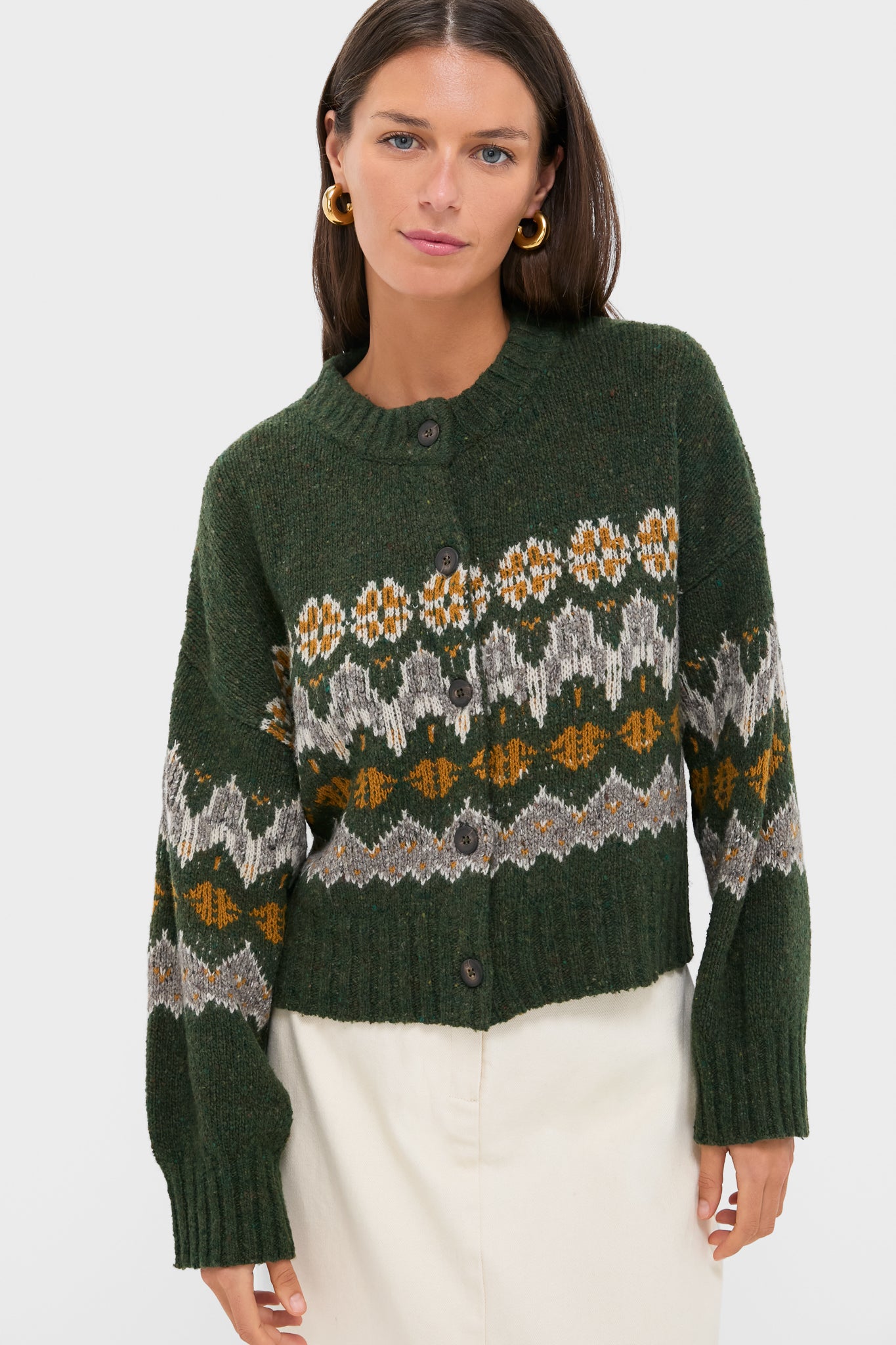 Dark Forest Fairisle Cammie Sweater-Beilave
