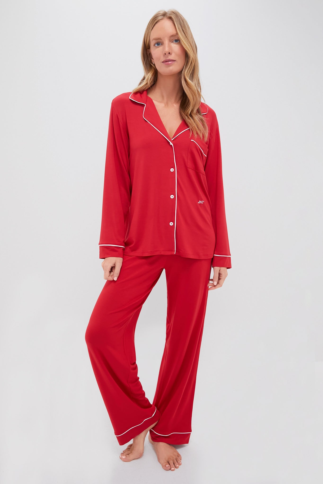 Haute Red Gisele Long PJ Set-Beilave
