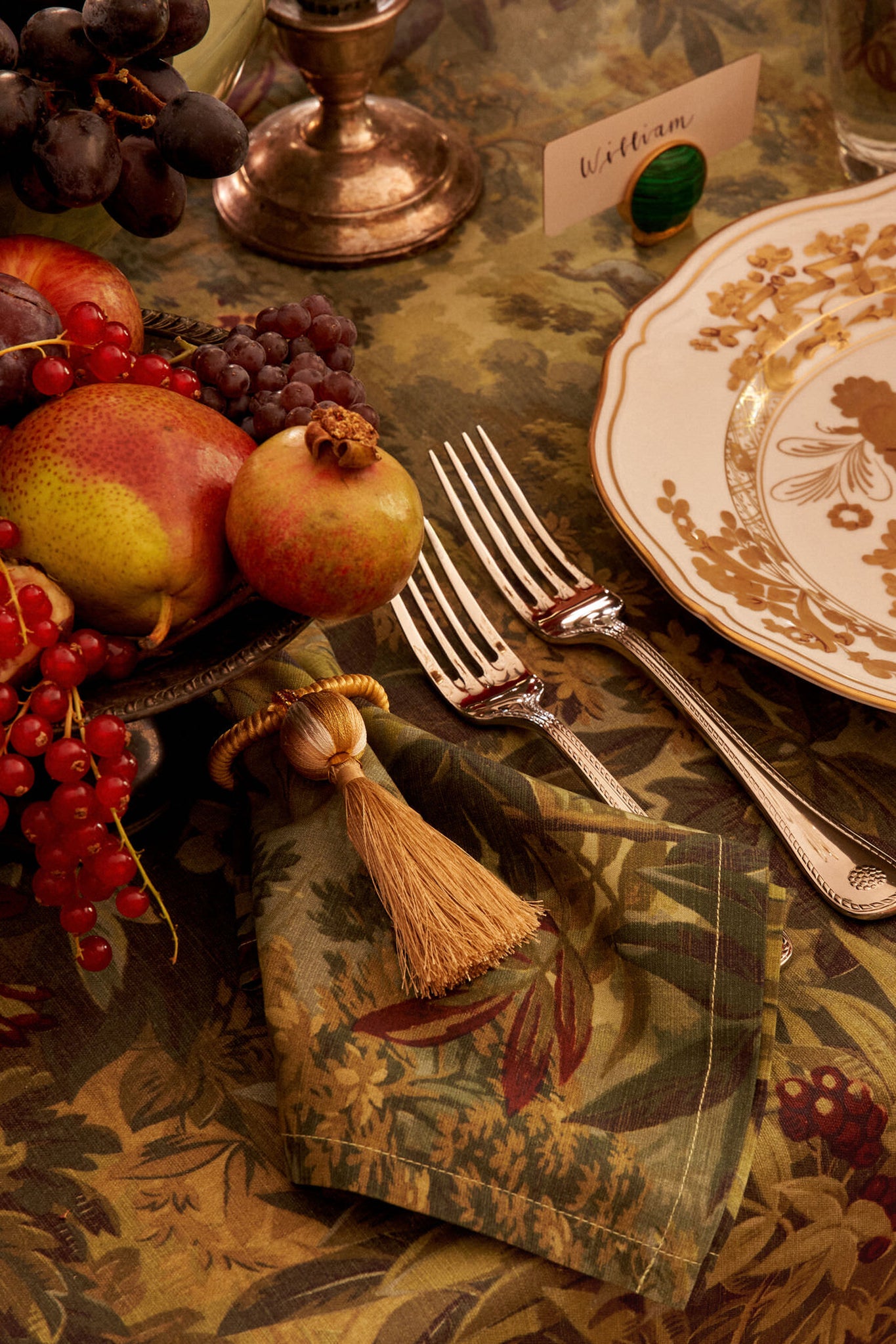 Gold Tassel Napkin Rings (Set of 4)-Beilave