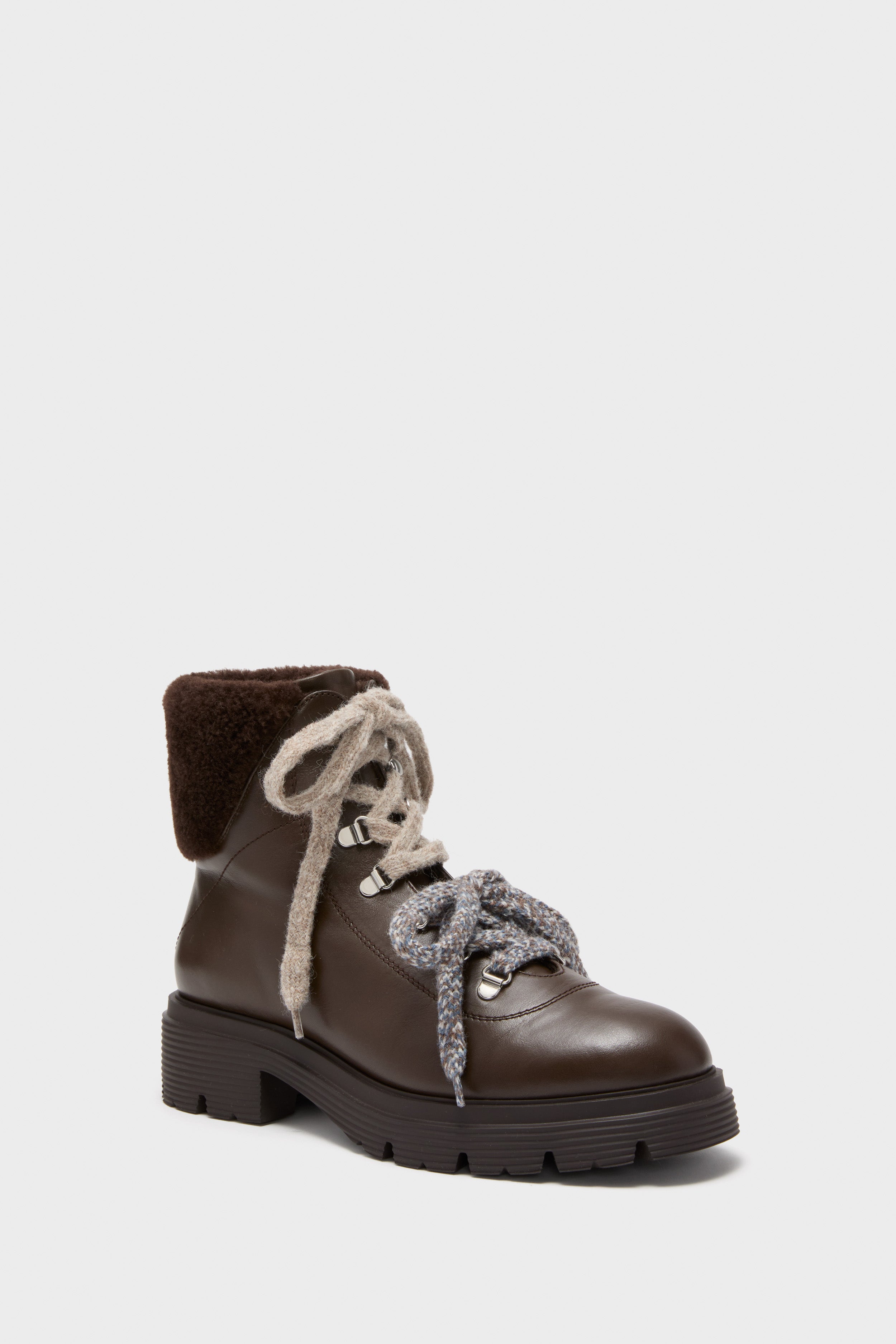 Walnut Hudson Lite Lace Up Booties-Beilave