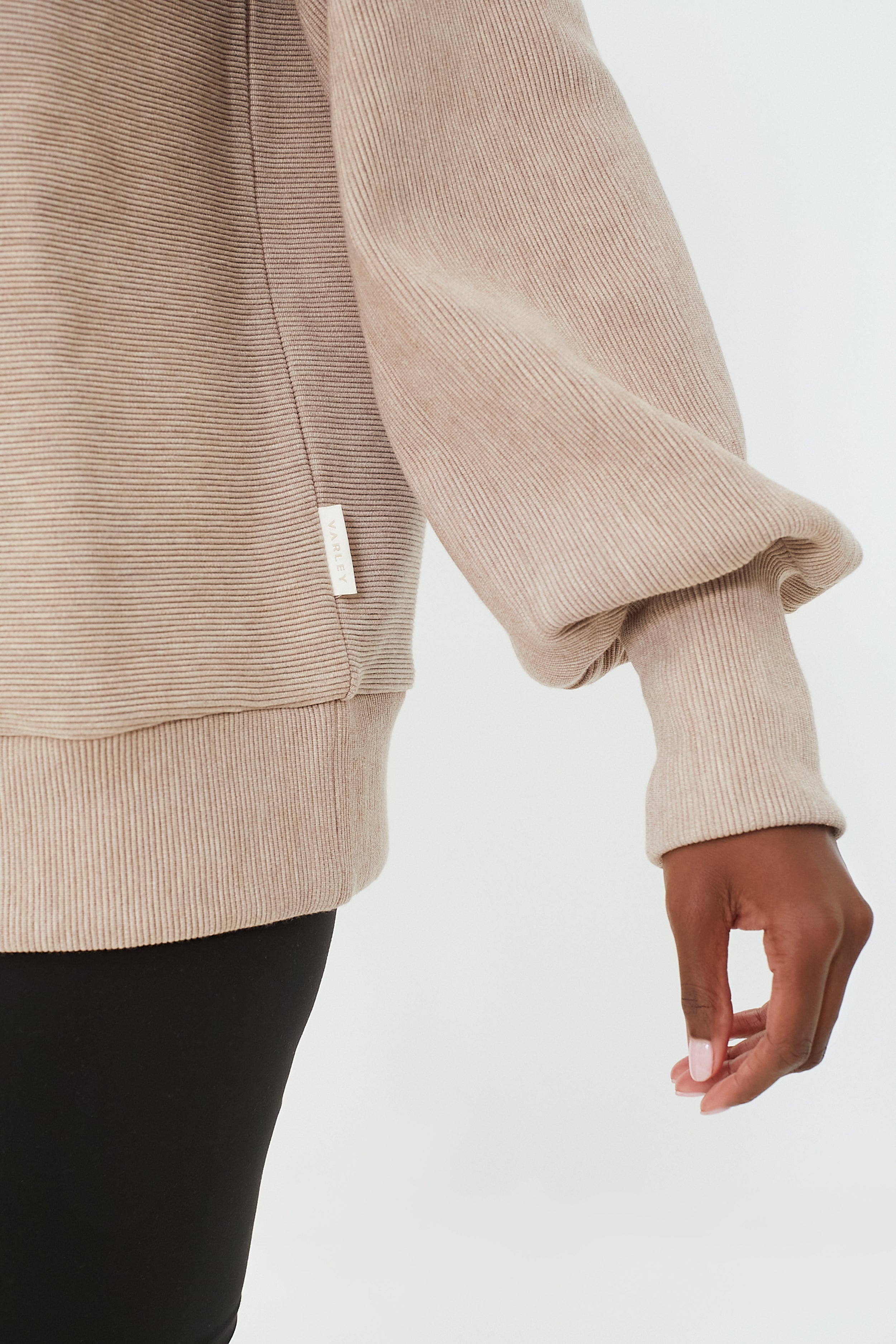 Taupe Marl Vine Half Zip-Beilave