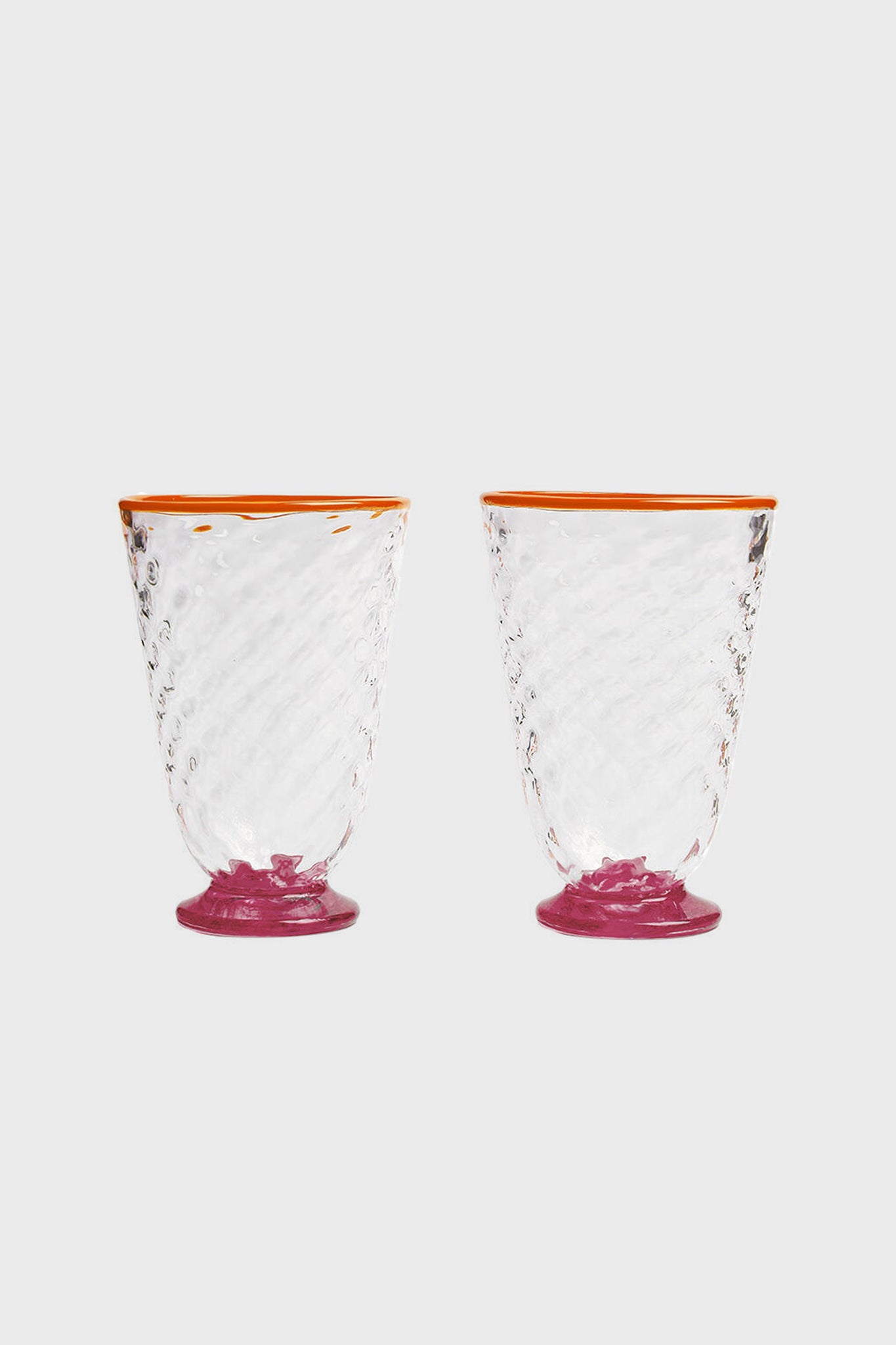 Pink Quilted Glasses Set of 2-Beilave
