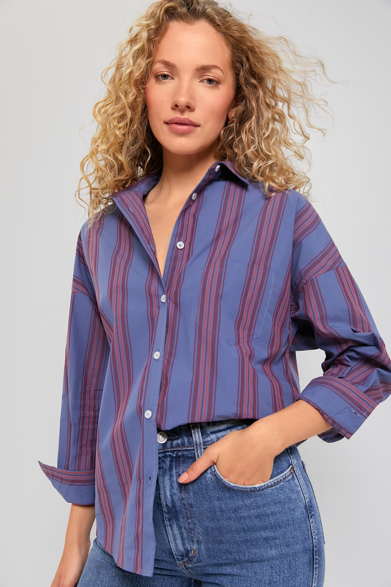 Indigo Chiara Classic Shirt-Beilave
