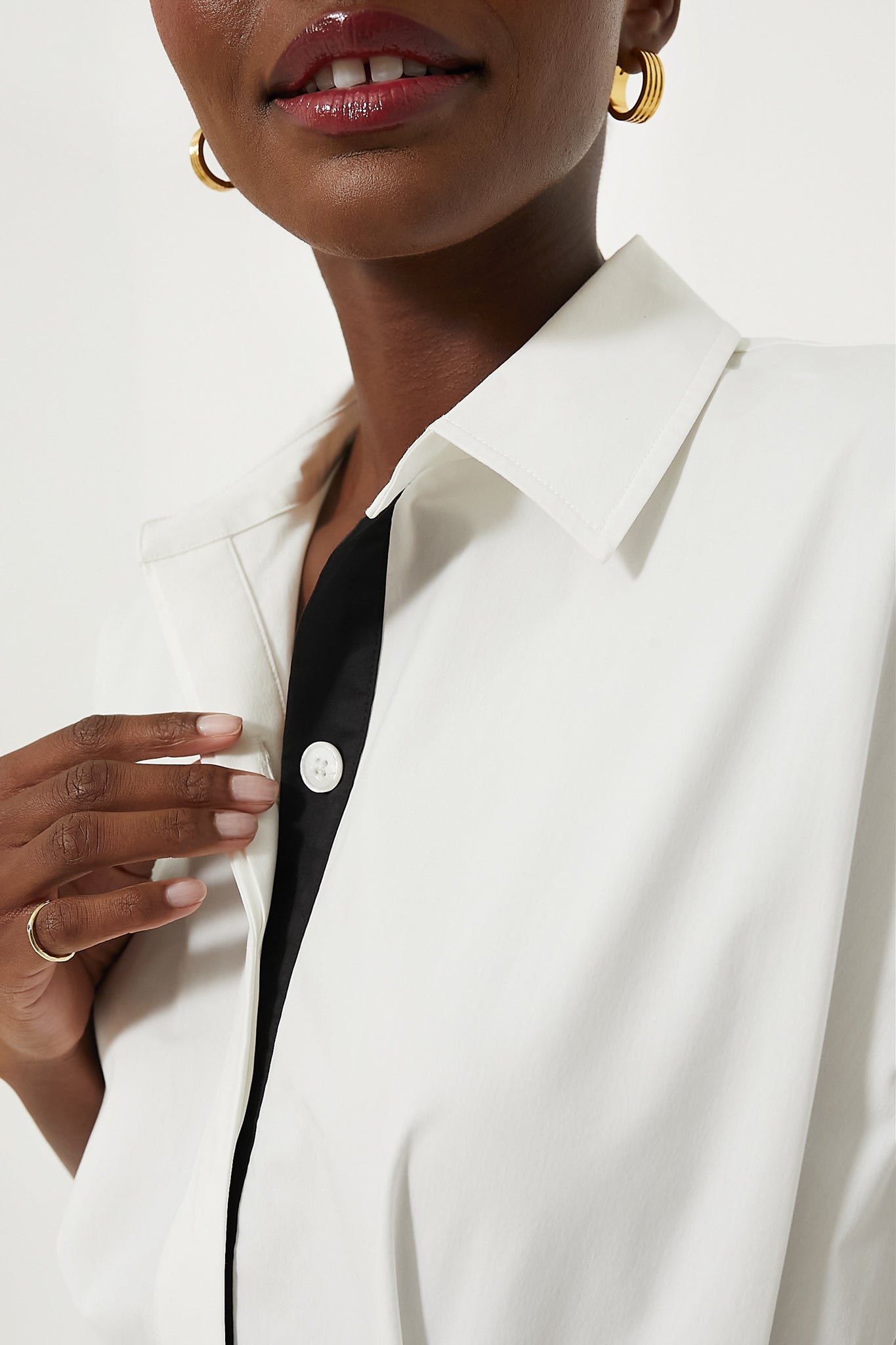 White Piped Kate Dress-Beilave