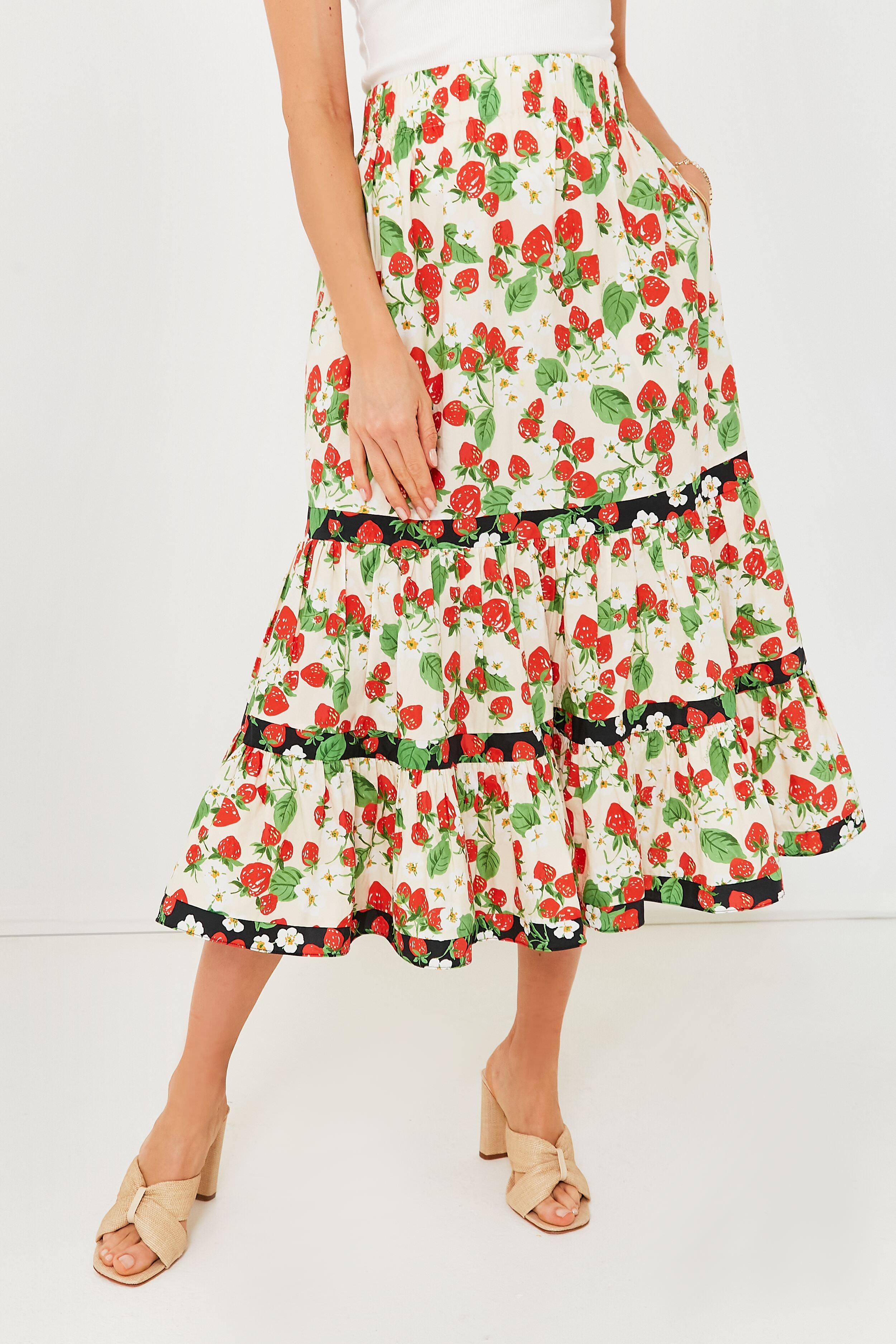 Wild Strawberry Combo Chase Skirt-Beilave