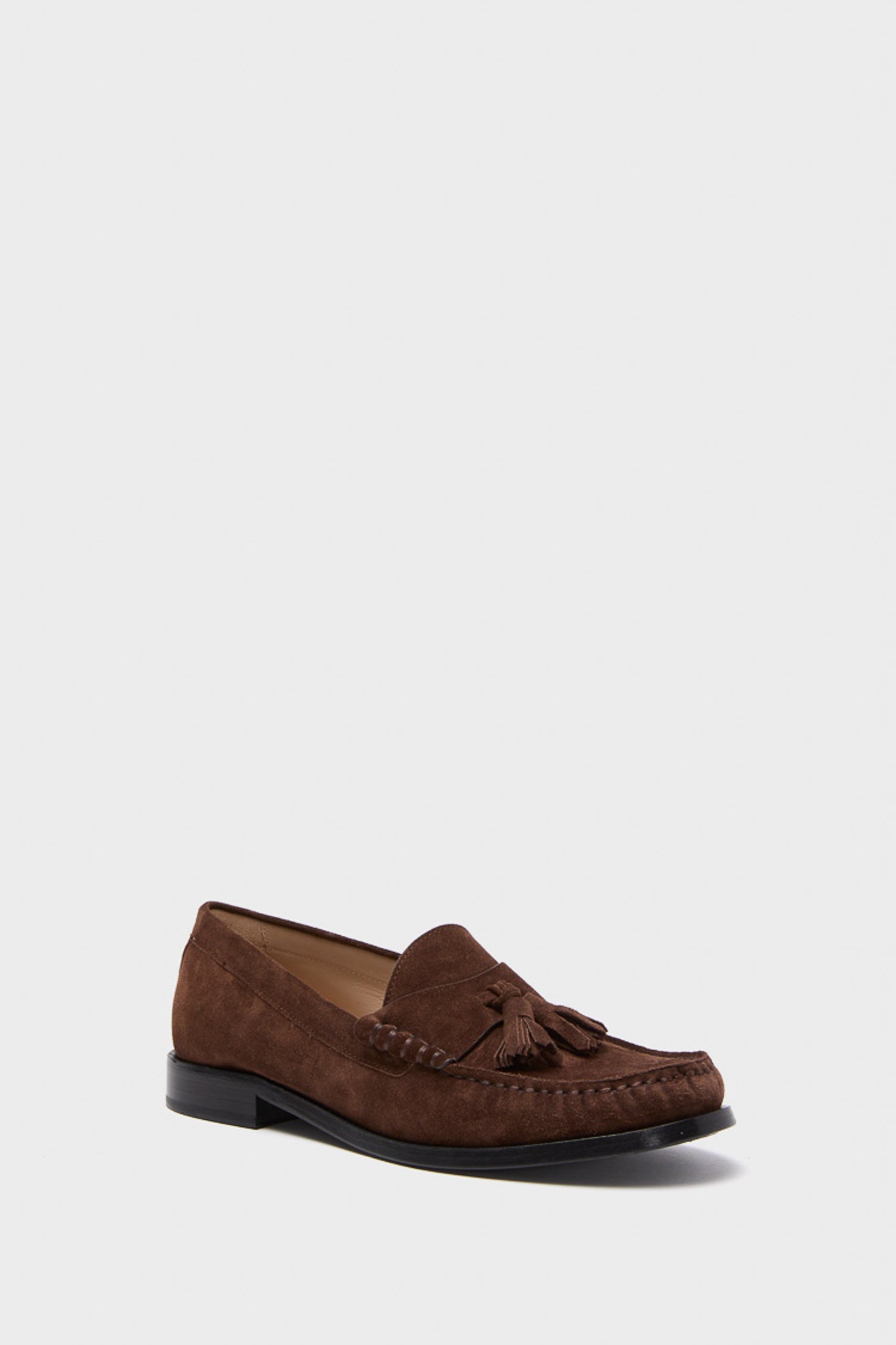 Walnut Lottie Tassel Loafers-Beilave