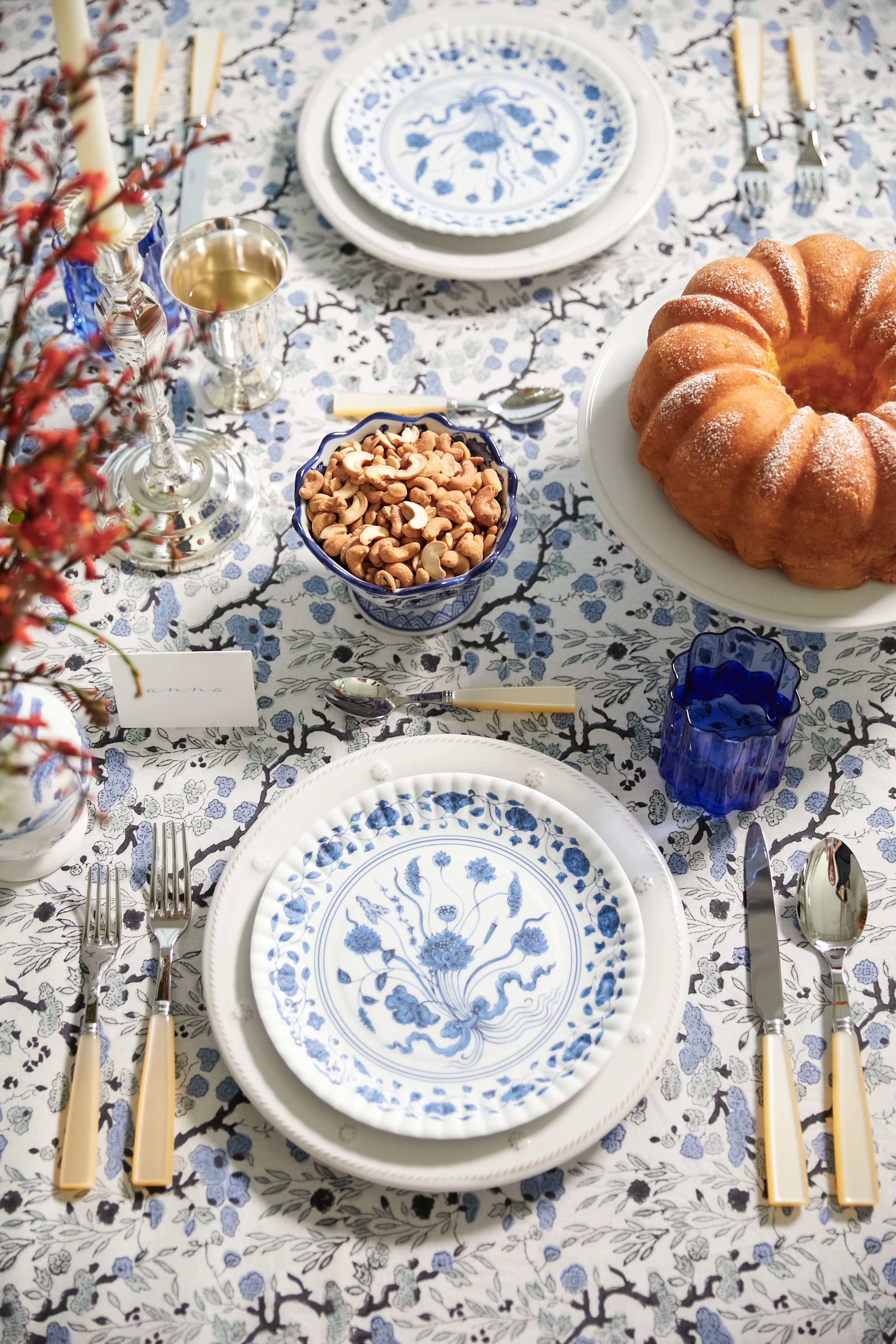 Botanical Melamine Plates (Set of 4)-Beilave