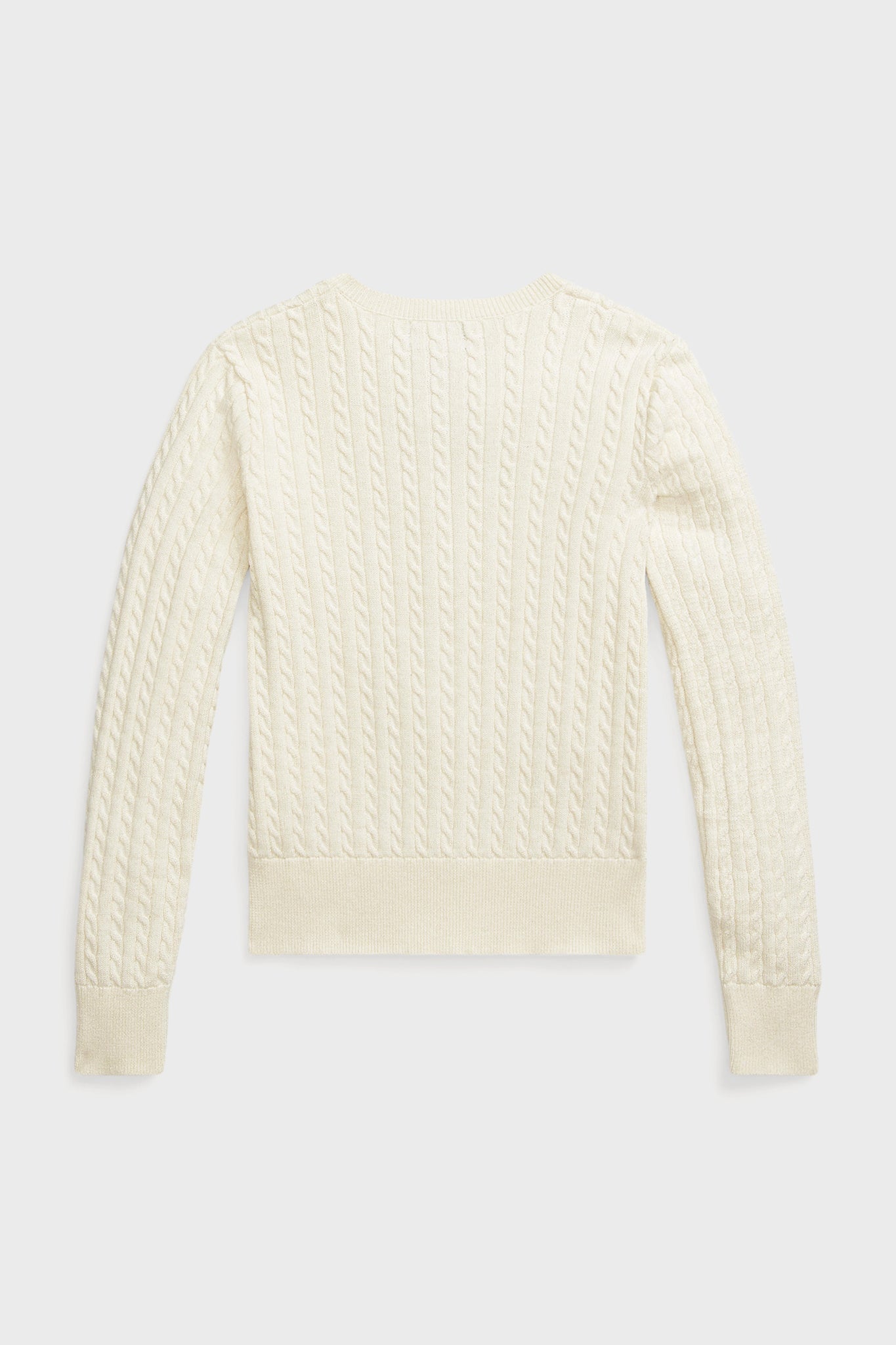 Girls Long-Sleeve Cotton Cable Knit Lurex Cardigan-Beilave