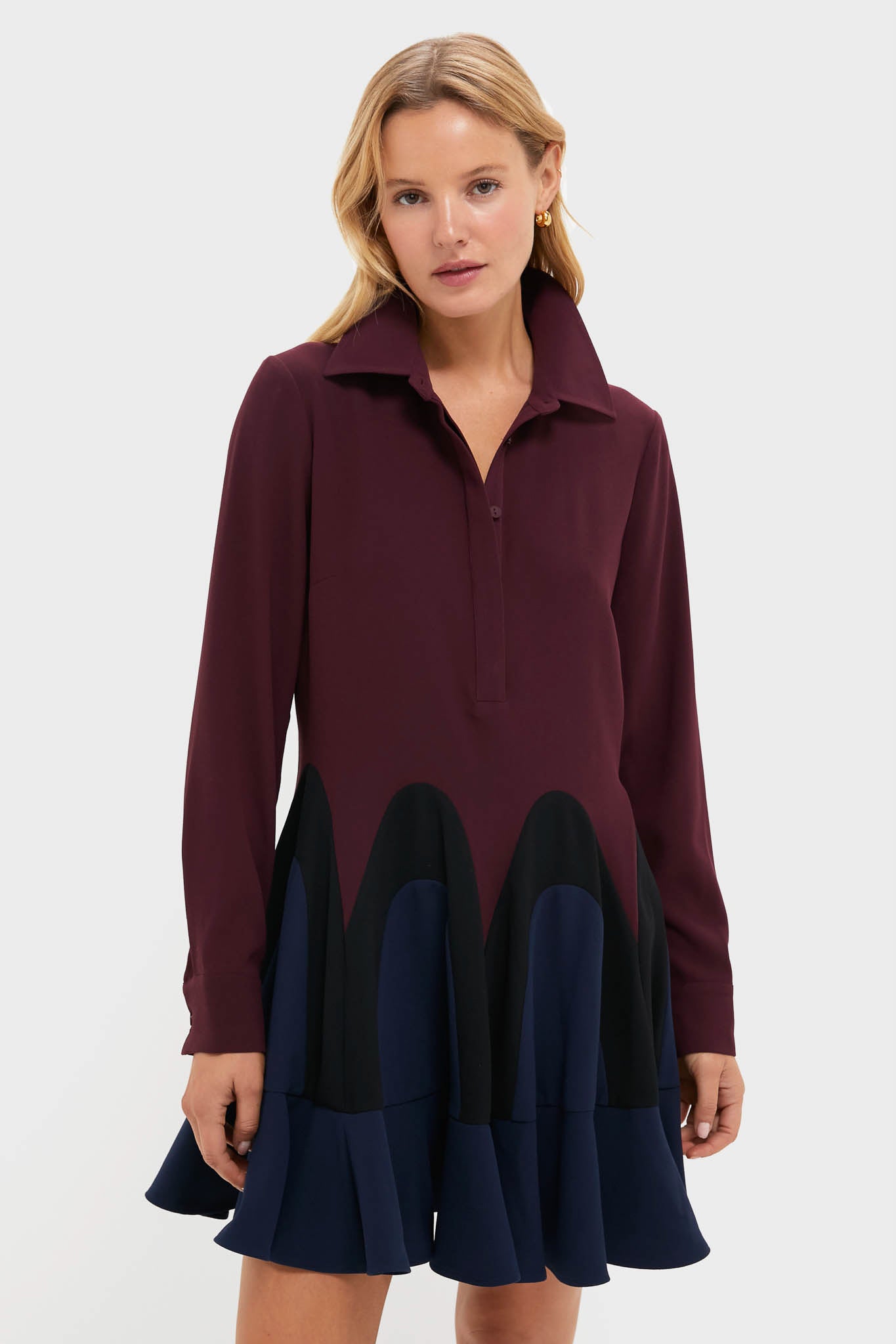 Winetasting Flounce Nadia Dress-Beilave