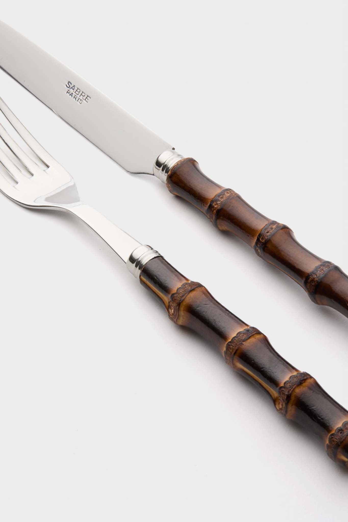 Panda Dark Bamboo 5 Piece Place Setting-Beilave