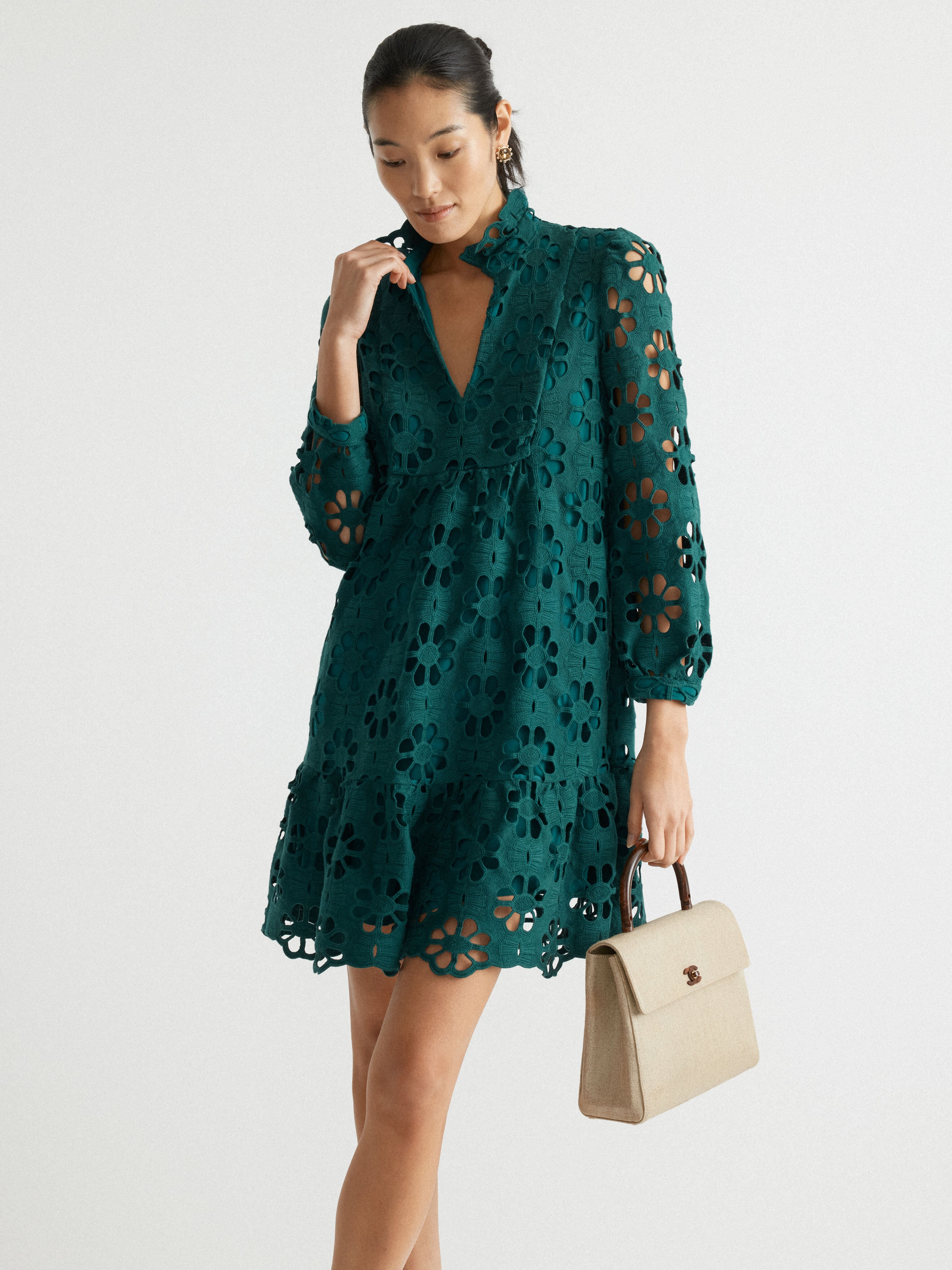 CHANEL Canvas Top Handle Bag-Beilave