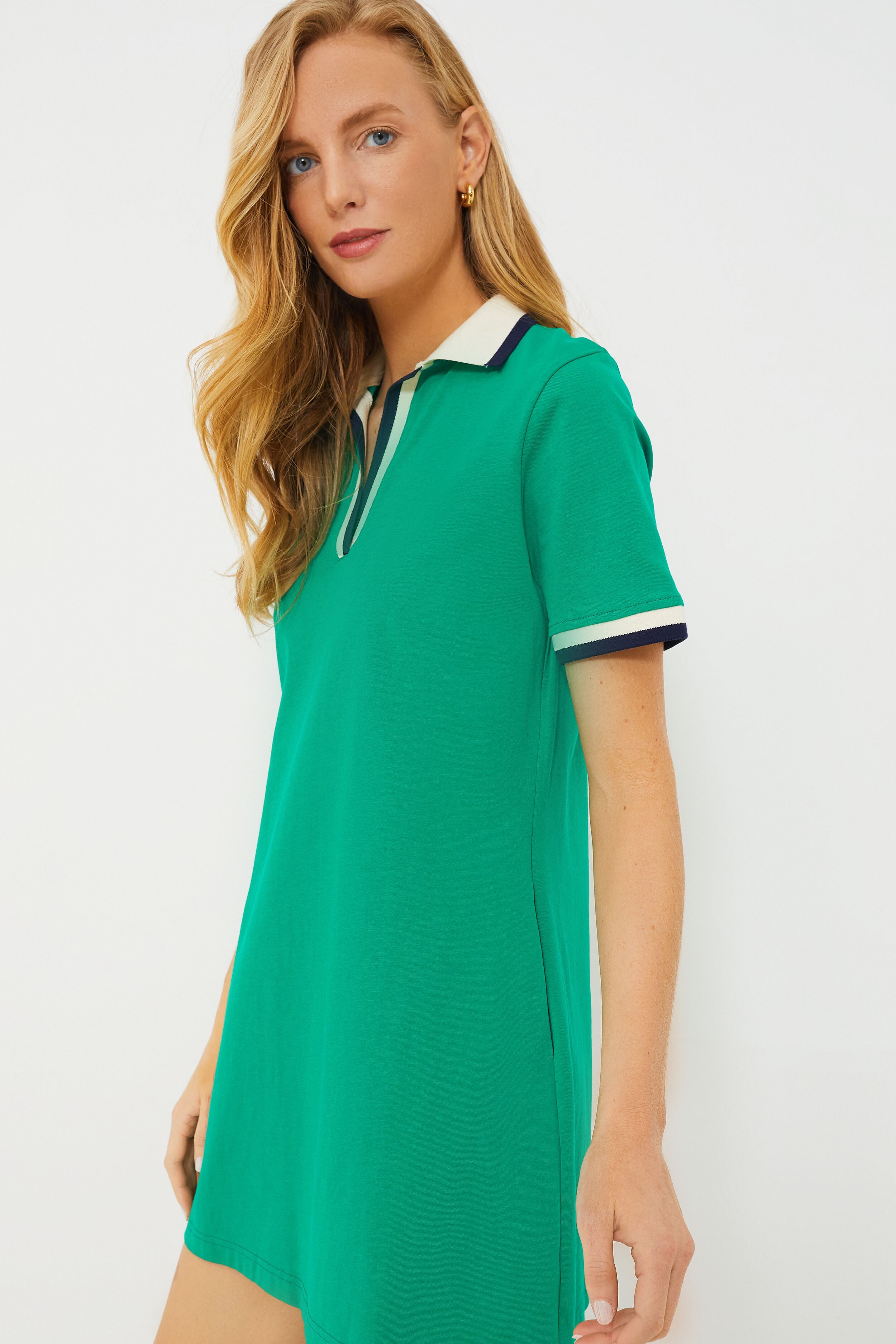 Green Hutton Polo Dress-Beilave