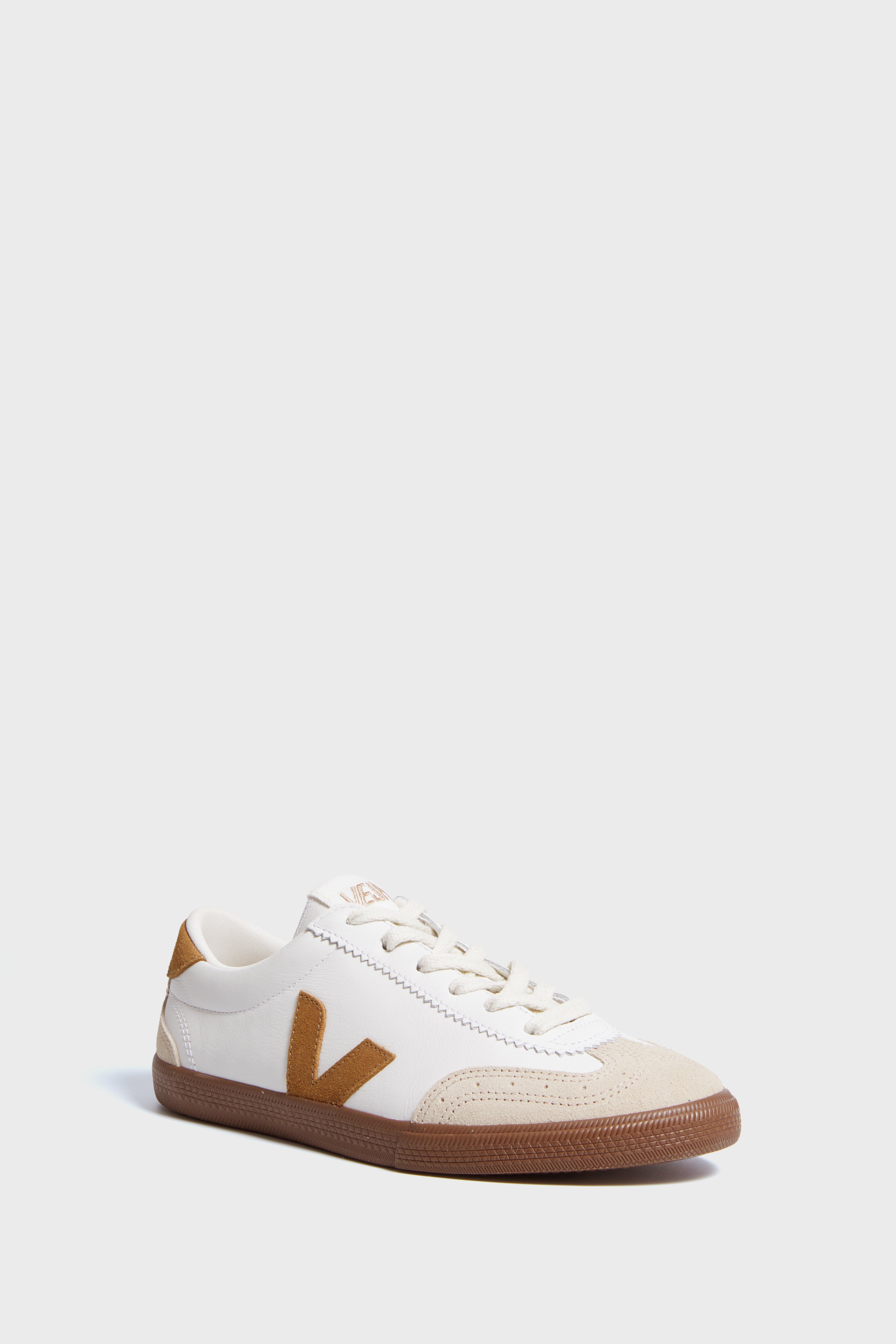 White Tent Bark Volley Sneakers-Beilave