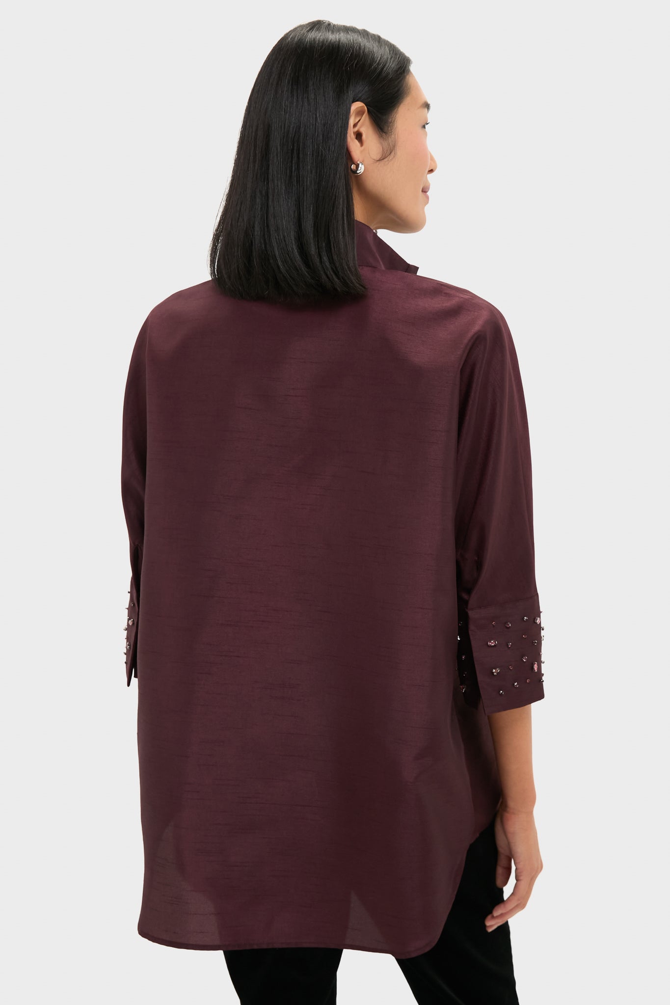 Winetasting Embellished Willow Blouse-Beilave