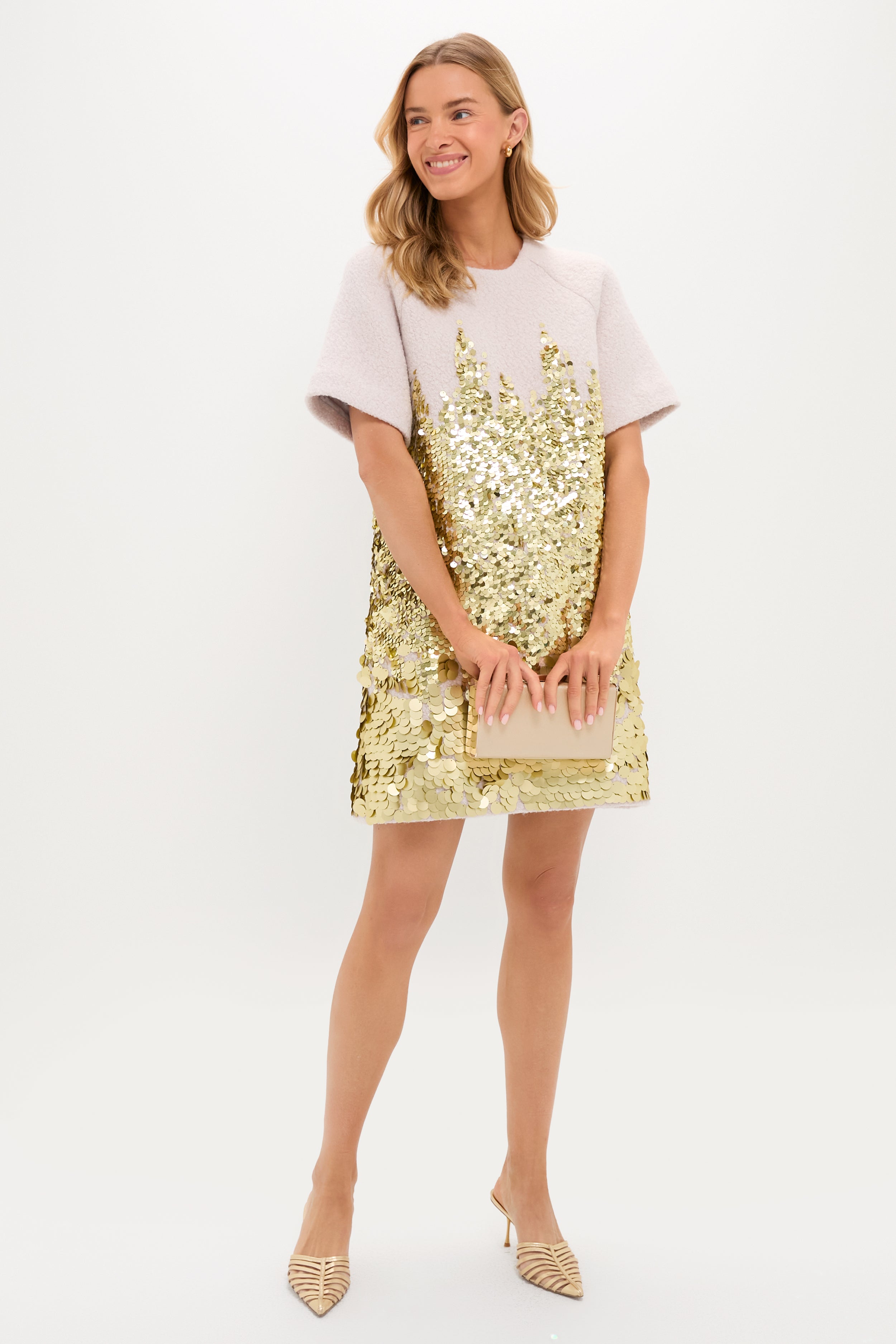 City Lights Gold Aerin Dress-Beilave