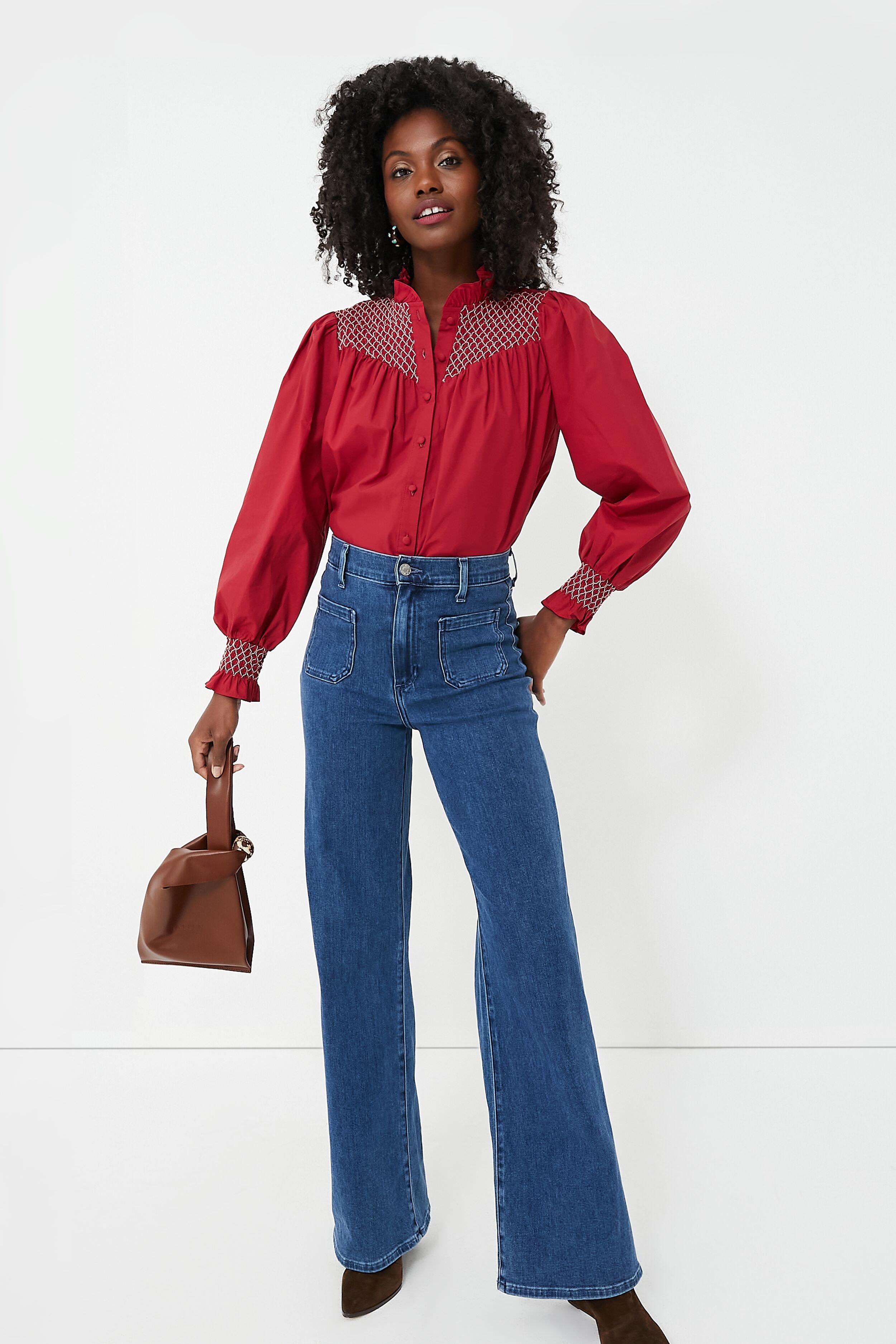 Wine Nicole Shirt Long Sleeve-Beilave