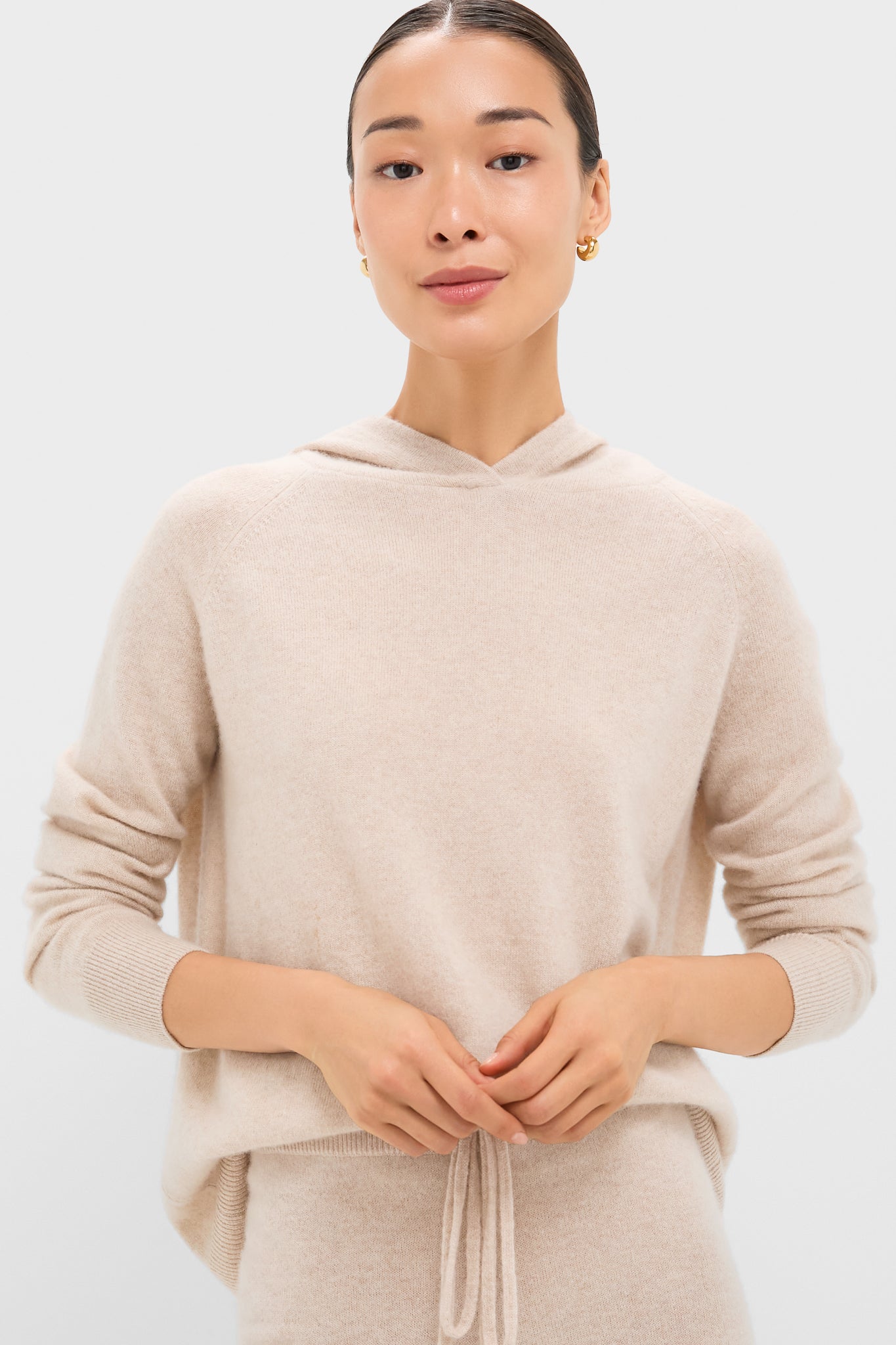 Sandstone Cashmere Jane Hoodie-Beilave