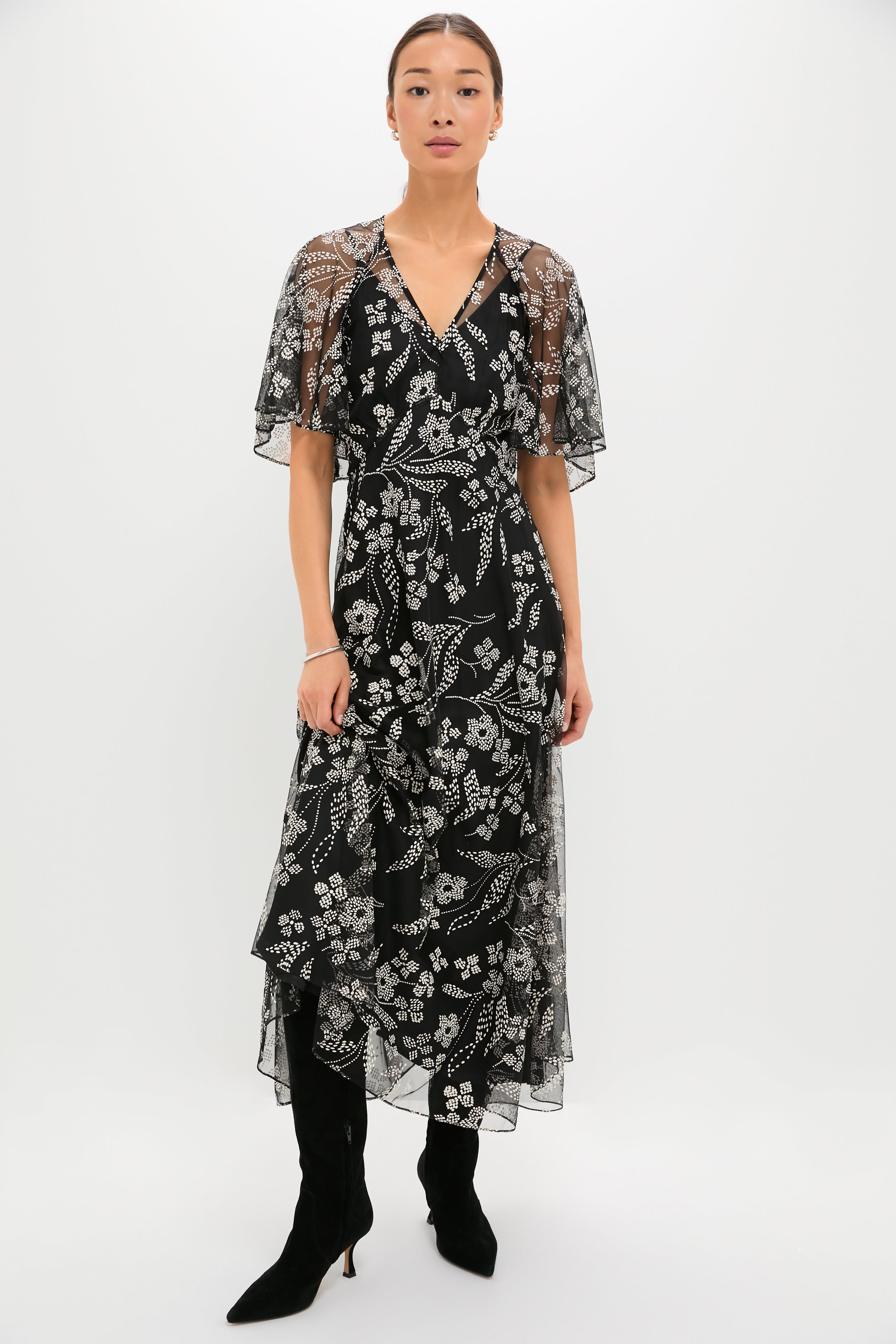 Brocade Floral The Festal Dress-Beilave