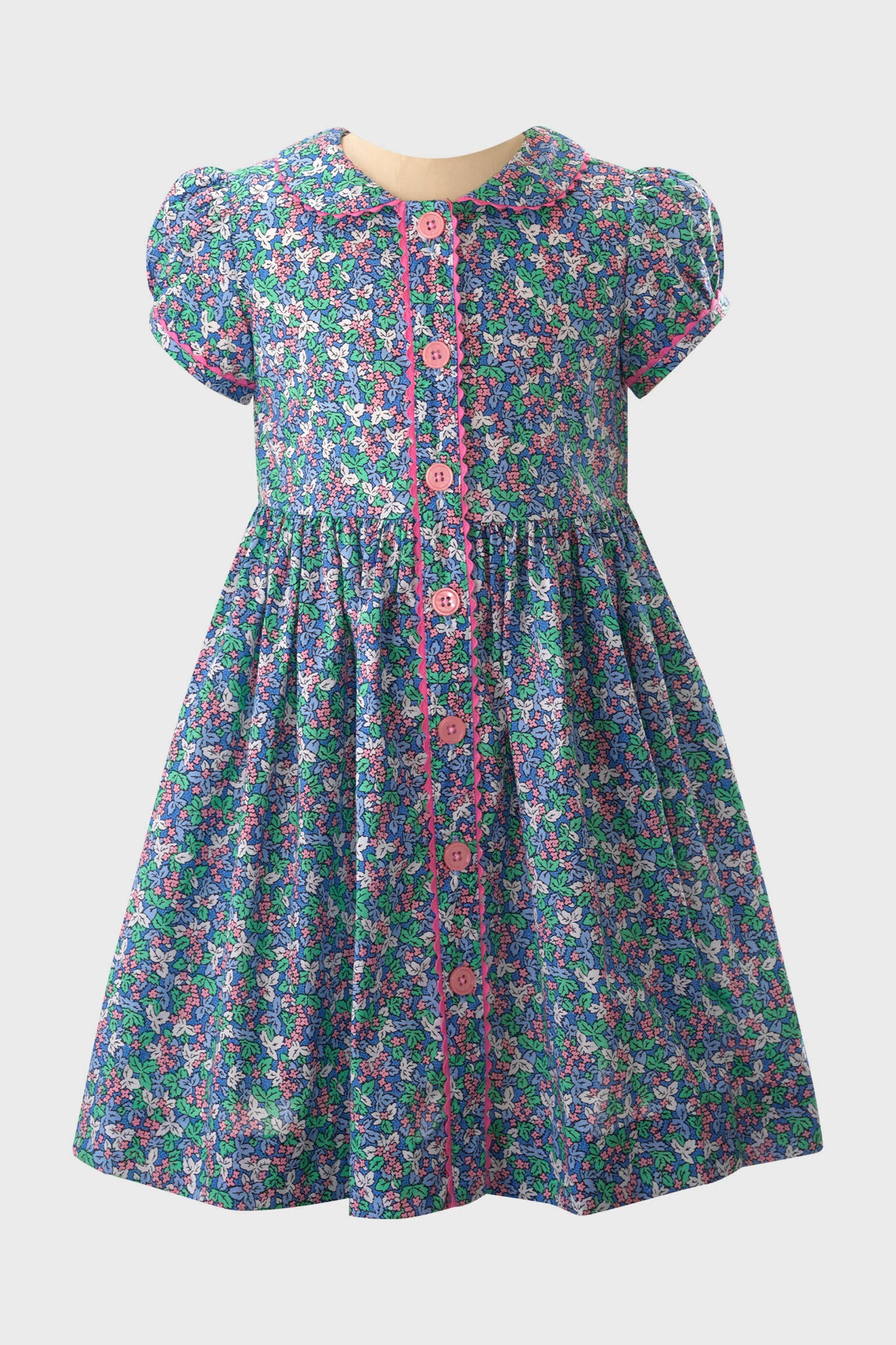 Winter Blossom Button-Front Dress-Beilave