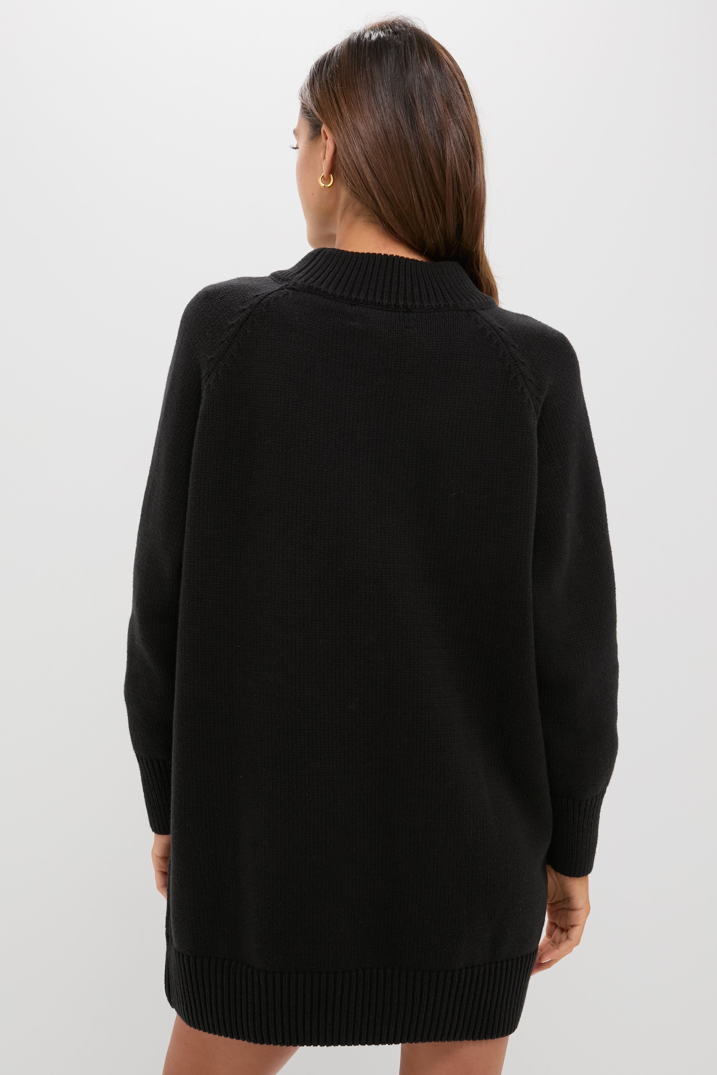 Heavyweight Black Kristen Sweater Dress-Beilave