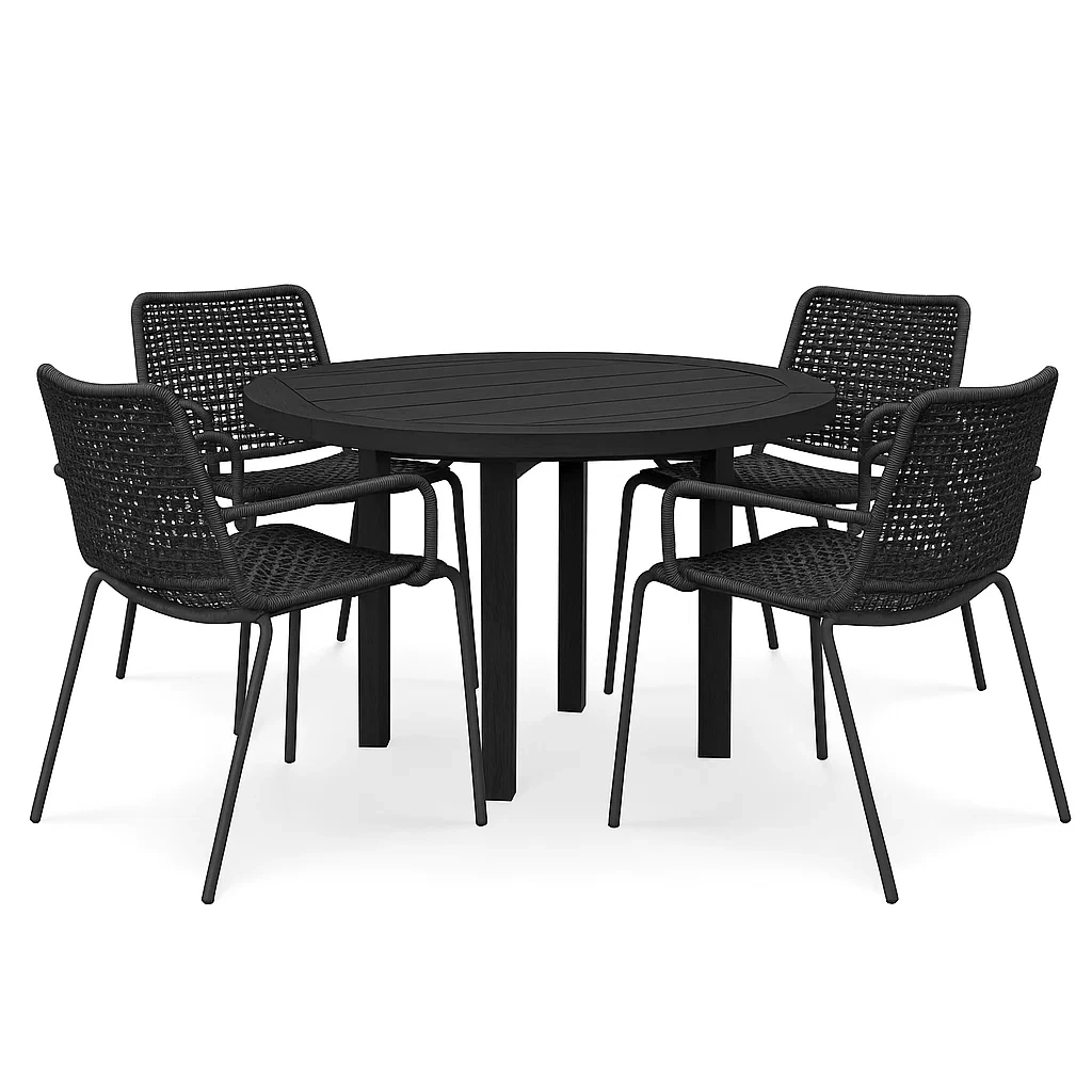 Mobilier de jardin,Ensemble table et chaises de terrasse