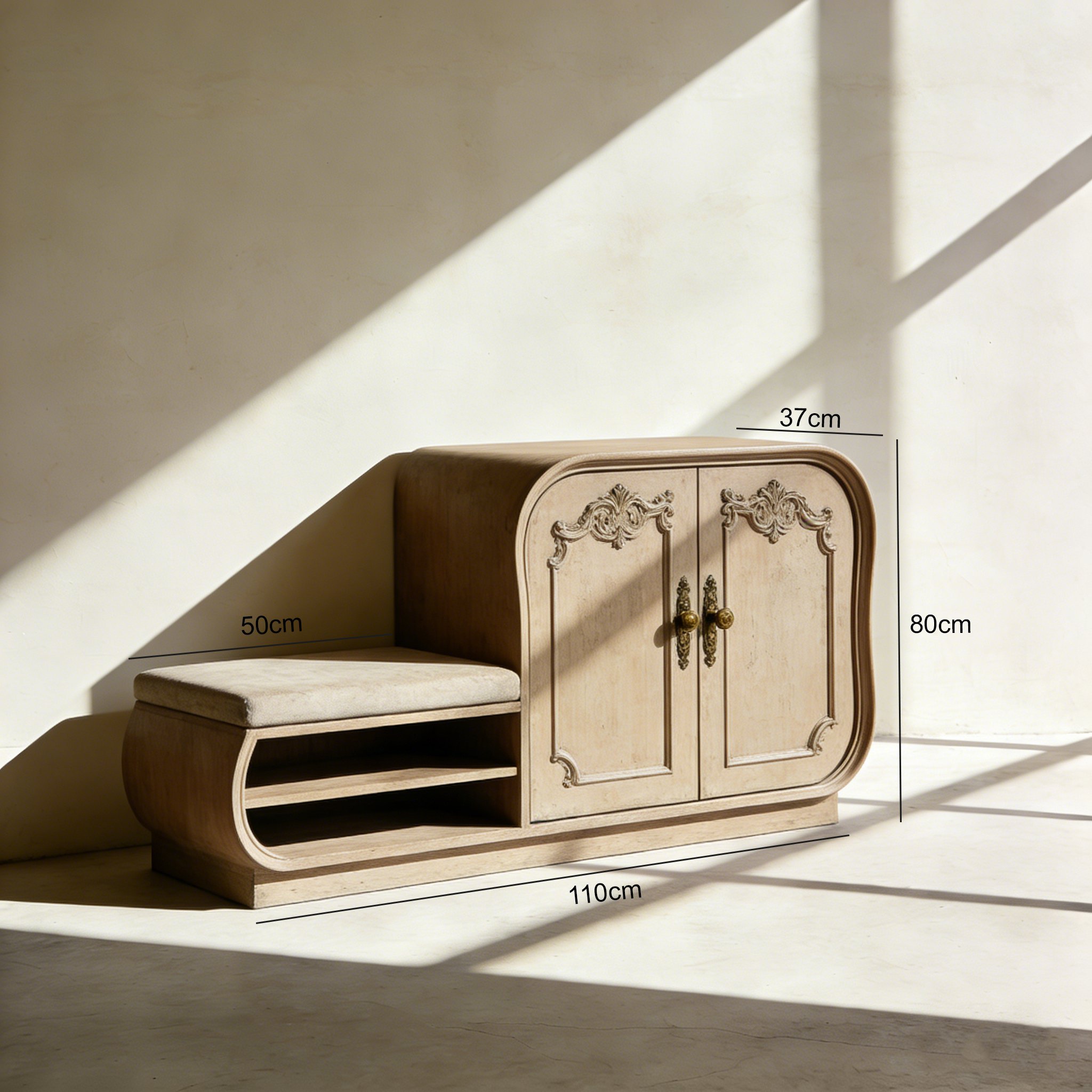 Meuble d’entrée moderne avec espace de rangement