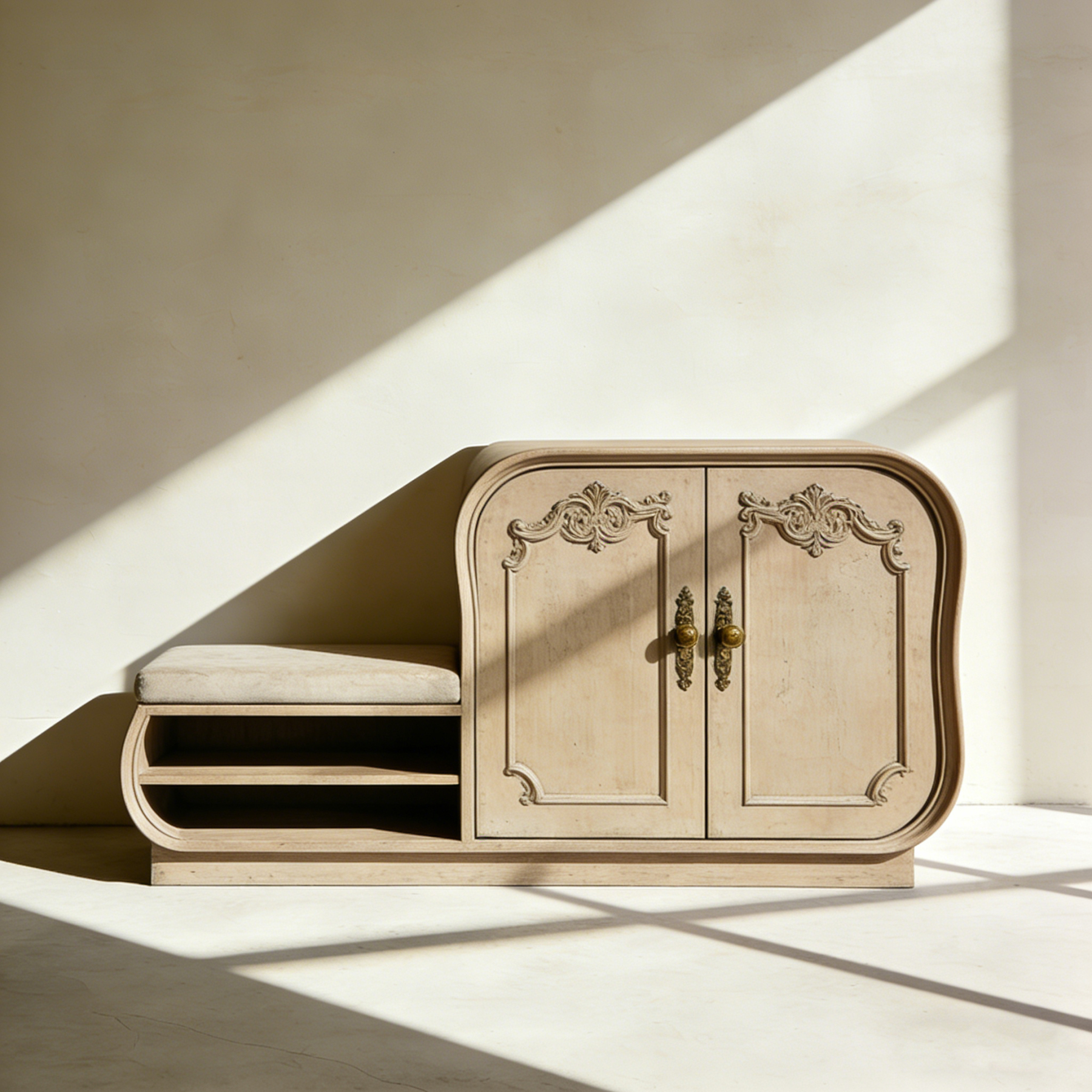 Banc de rangement à chaussures