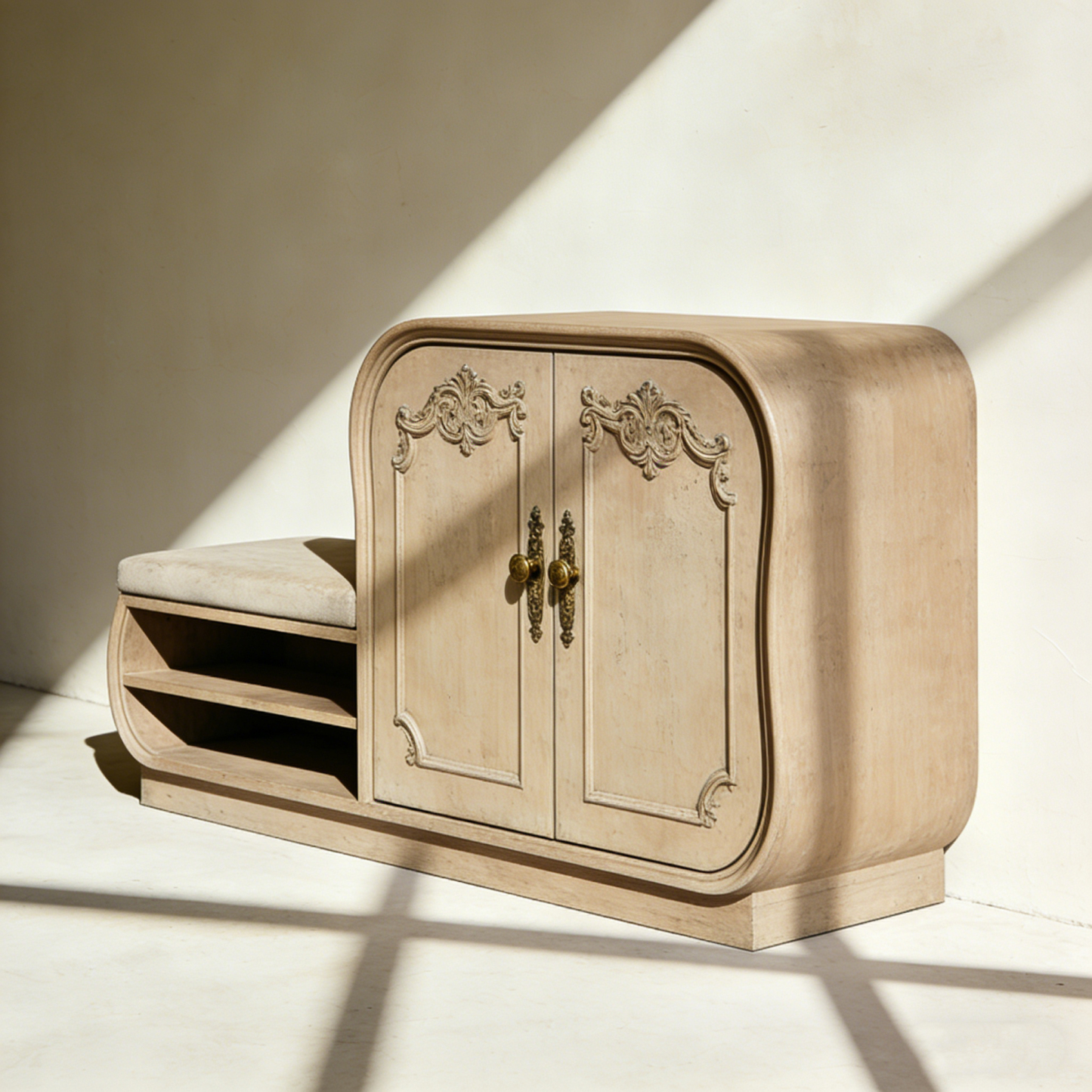 Banc de rangement à chaussures