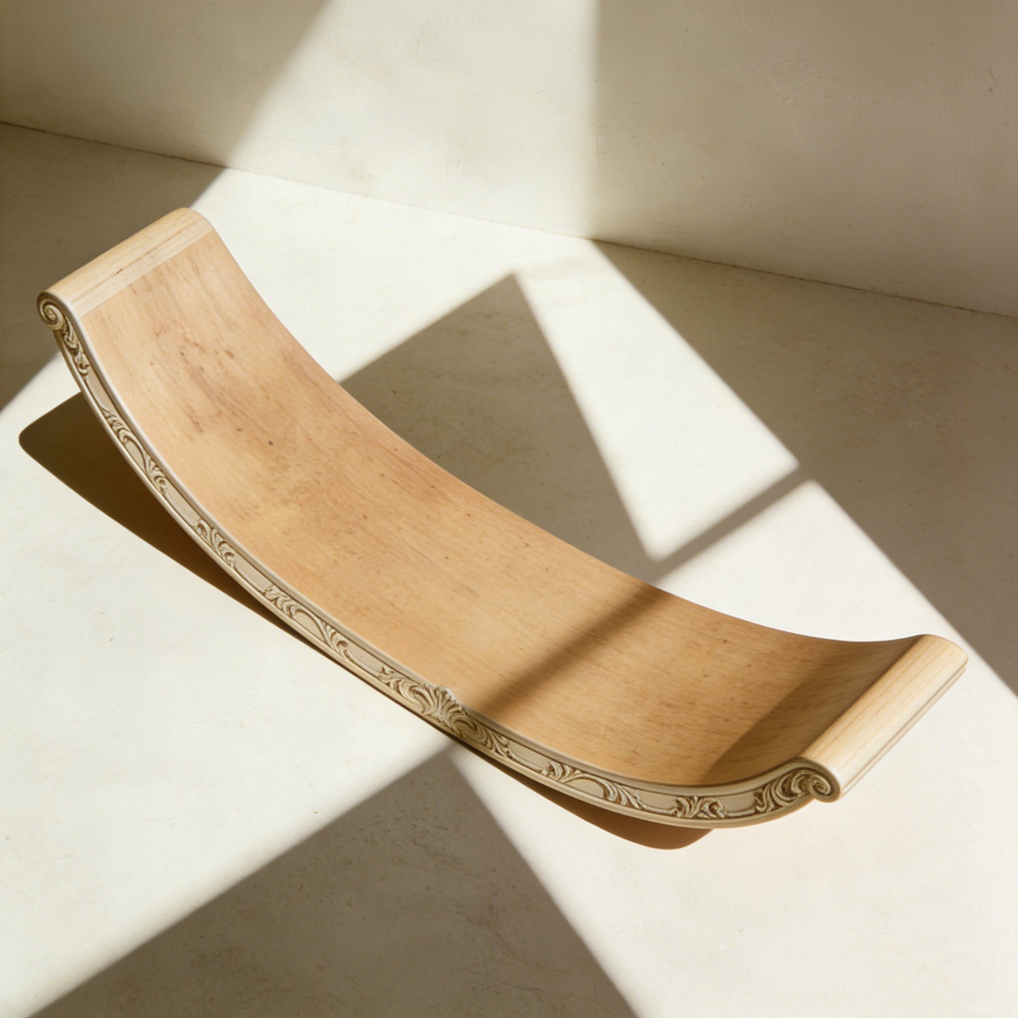 Planche d'équilibre en bois pour exercices de stabilité