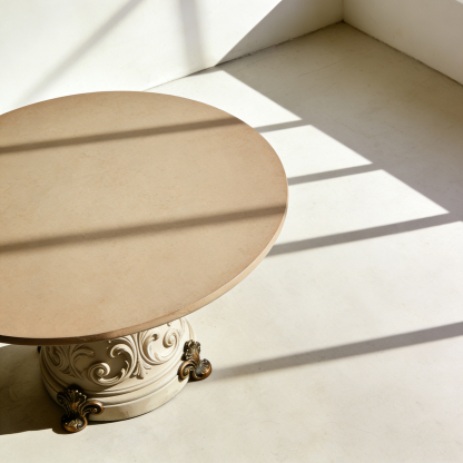 Table de salle à manger française élégante