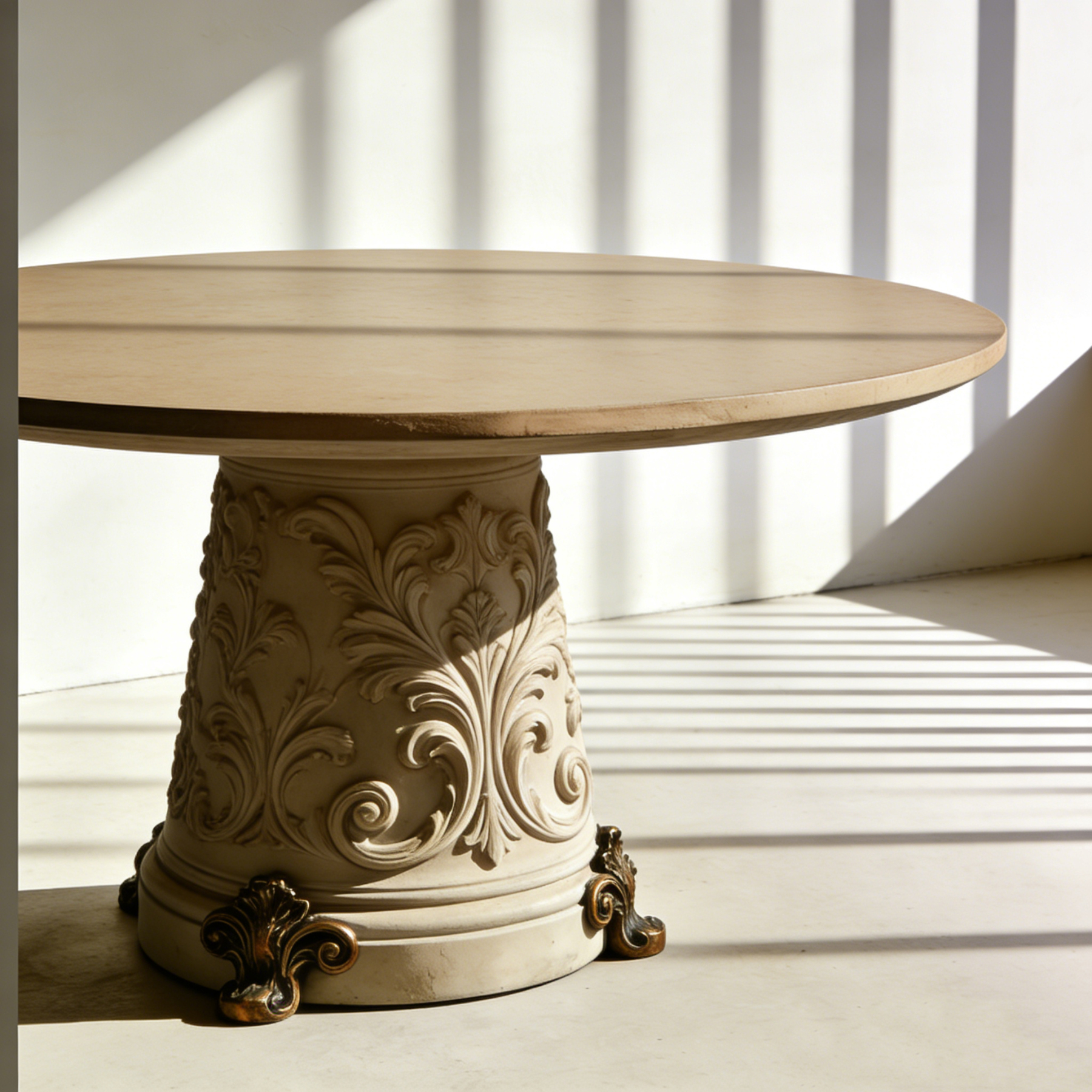 Table de salle à manger française élégante