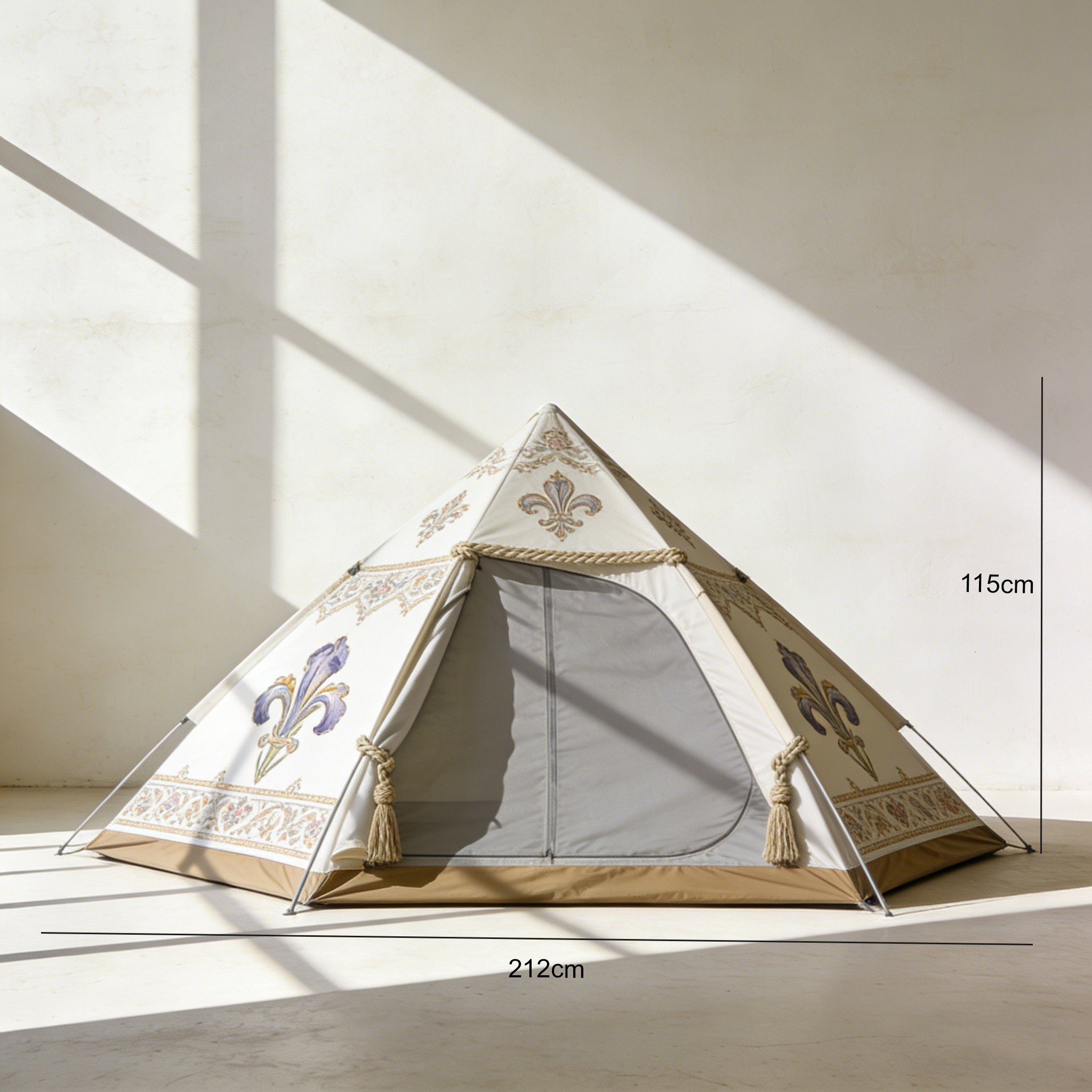 Tente imperméable sous la pluie