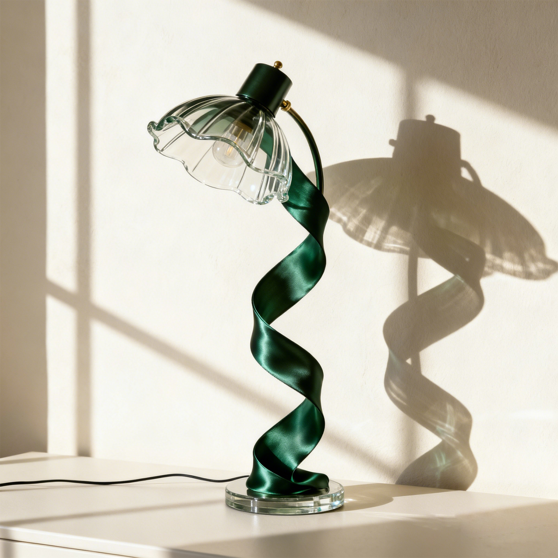  Pack of 3 Emerald Green Desk Lamps