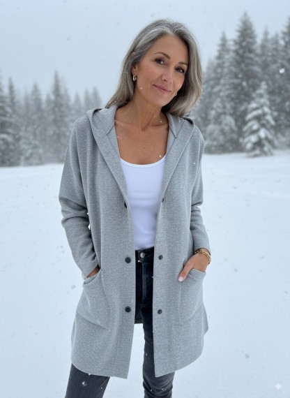 NEW🔥 Casual Single Breasted Hooded Jacket