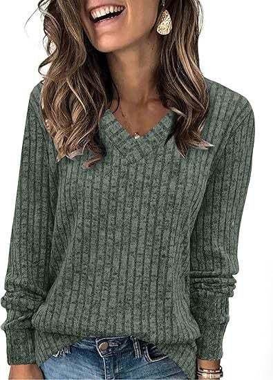 Women Casual Fall Tops Lightweight Tunic Sweaters