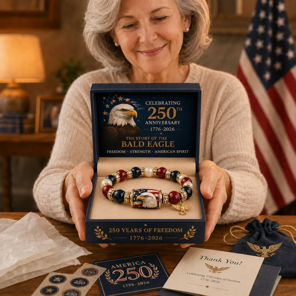 🇺🇸 Celebrate Freedom & Honor 💎 | USA 250th Anniversary Limited Edition Bracelet✨