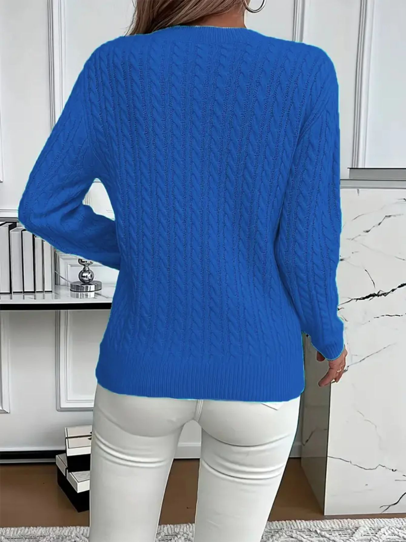 50% OFF Today | Classic Cable Knit Sweater – Loose Fit
