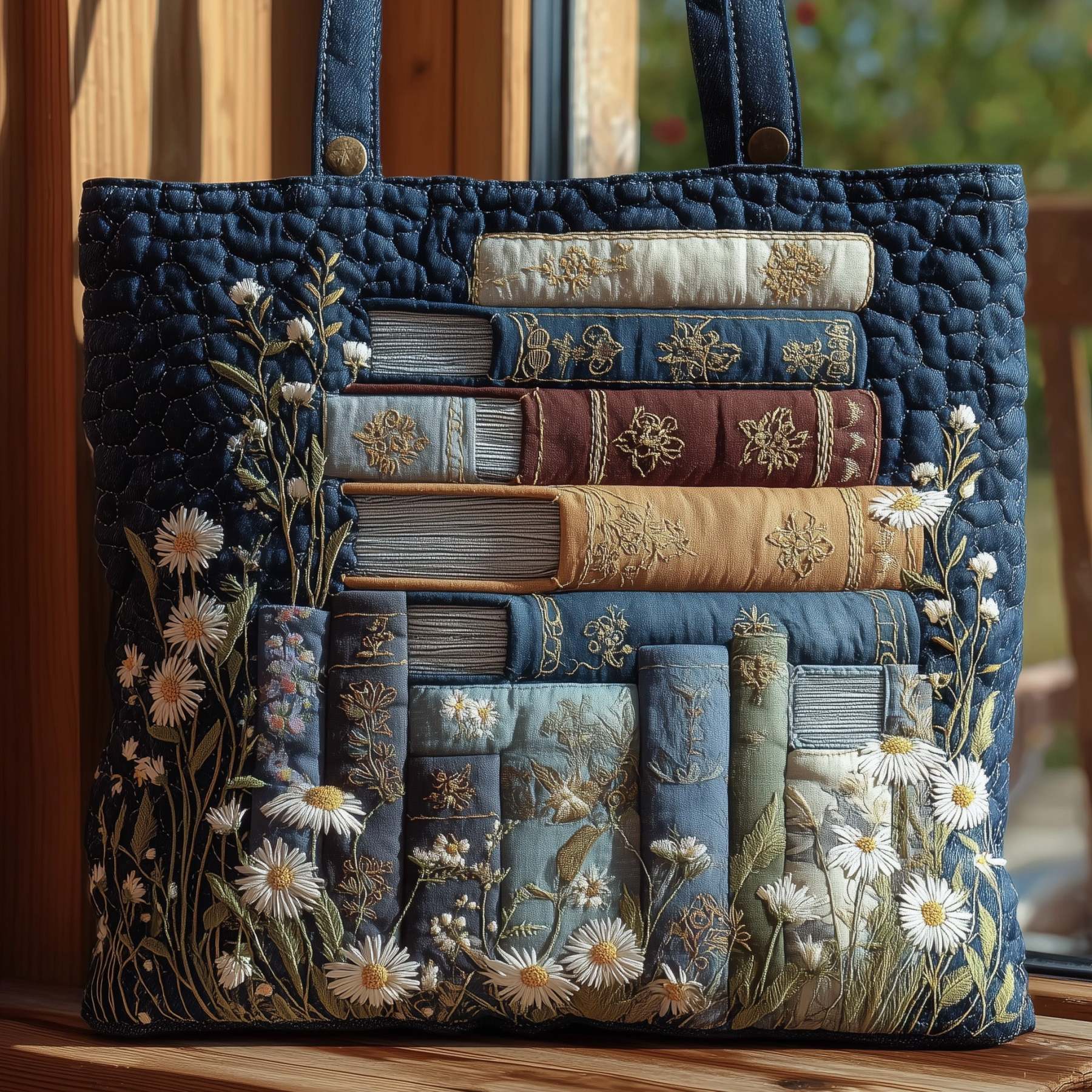 Cozy Book Quilted Tote Bag GFTOMA2777
