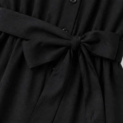 Solene – Belted Wide-Leg Shirt Jumpsuit with Tie Waist