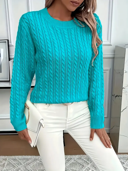 50% OFF Today | Classic Cable Knit Sweater – Loose Fit