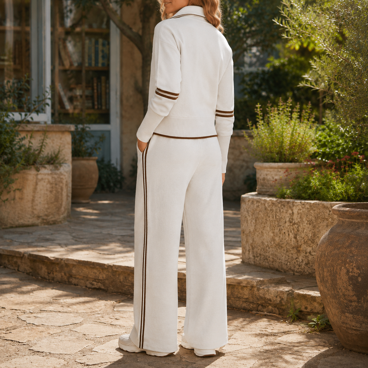 Women's Two-Piece Set Quarter Zip