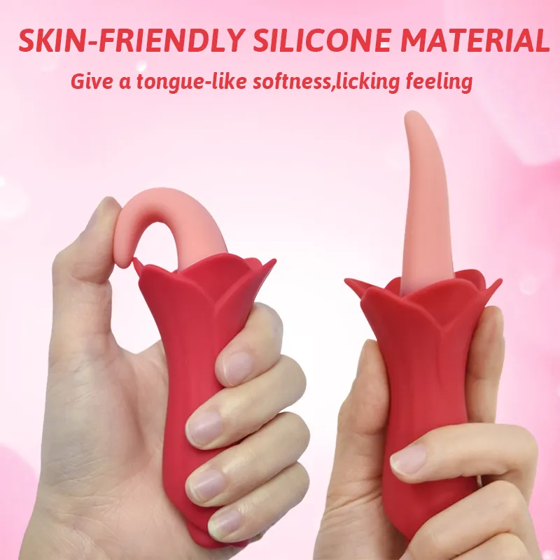 Tongue Motion Rose Vibrator
