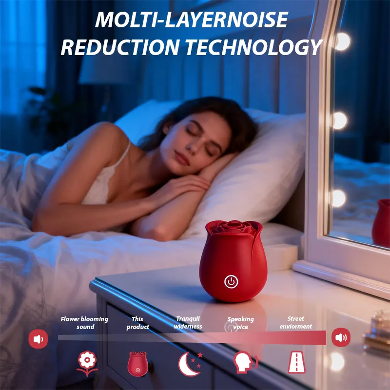 Rose Air Pulse Massager – 10-Mode Suction