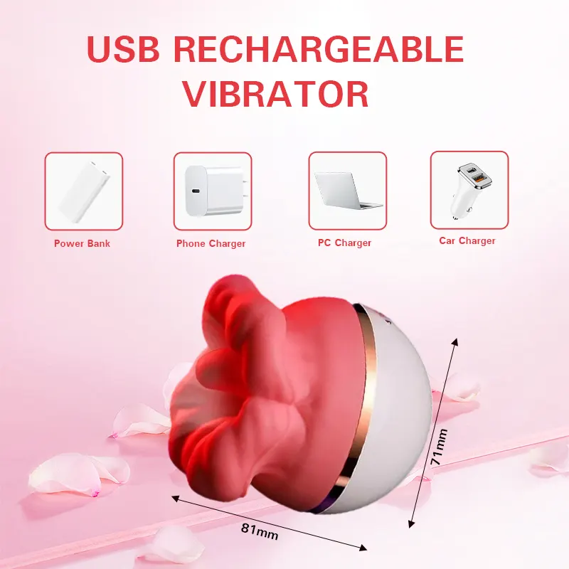 BloomKiss DuoSense Rose Vibrator
