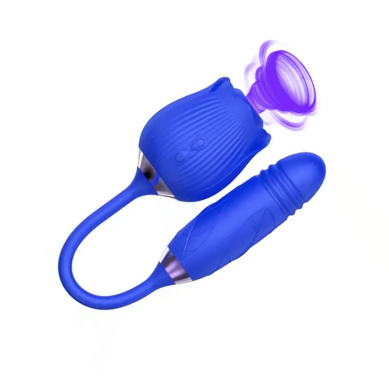 Rose Thrusting Bullet & Suction Vibrator