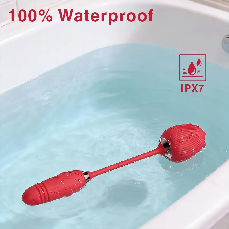 Rose Thrusting Bullet & Suction Vibrator