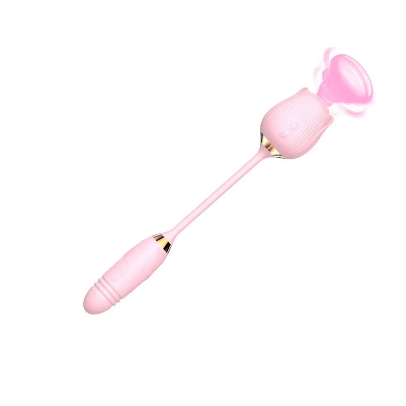 Rose Thrusting Bullet & Suction Vibrator
