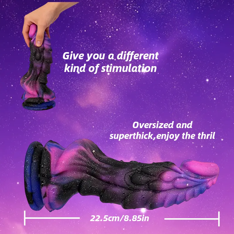 Starry Sky Multi-Color Silicone Dildo