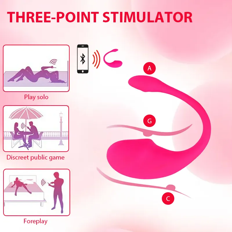 Bluetooth G-Spot Vibrator with Dolphin Shape