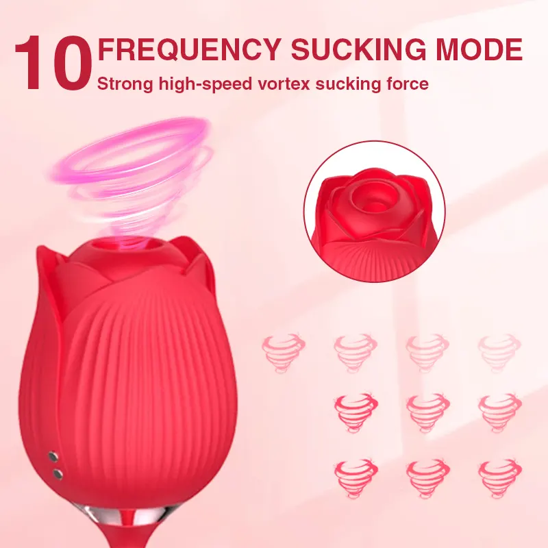 Rose Thrusting Bullet & Suction Vibrator
